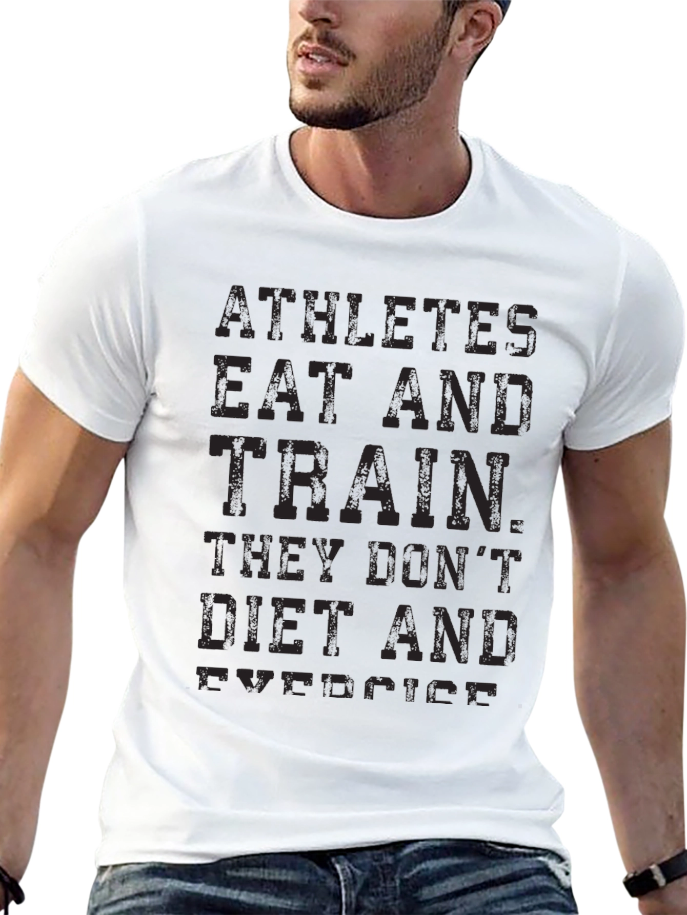 Athletes T-Shirt - Eat and Train - Fitness