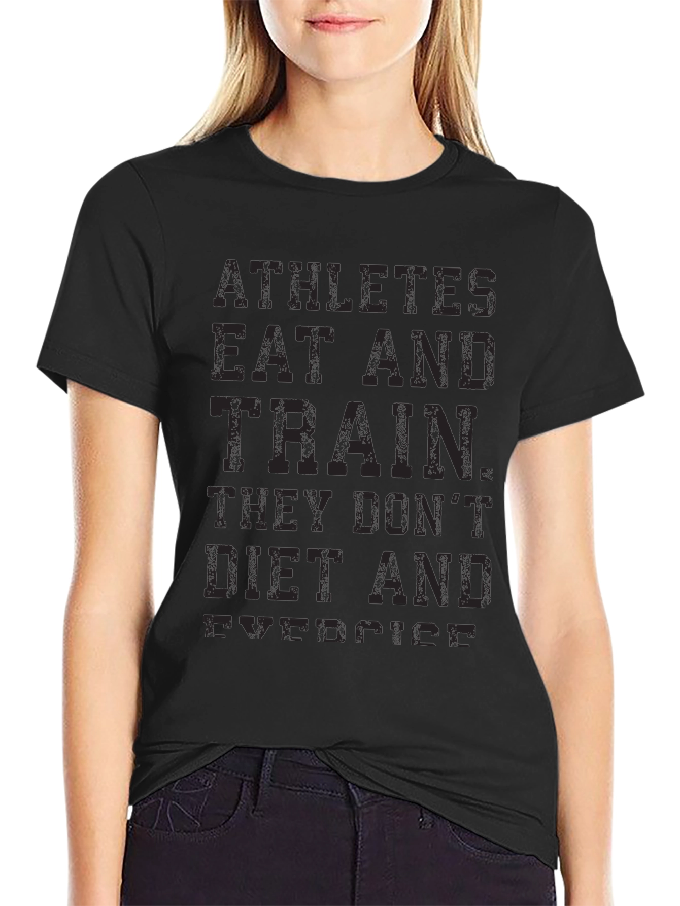 Athletes T-Shirt - Eat and Train - Fitness