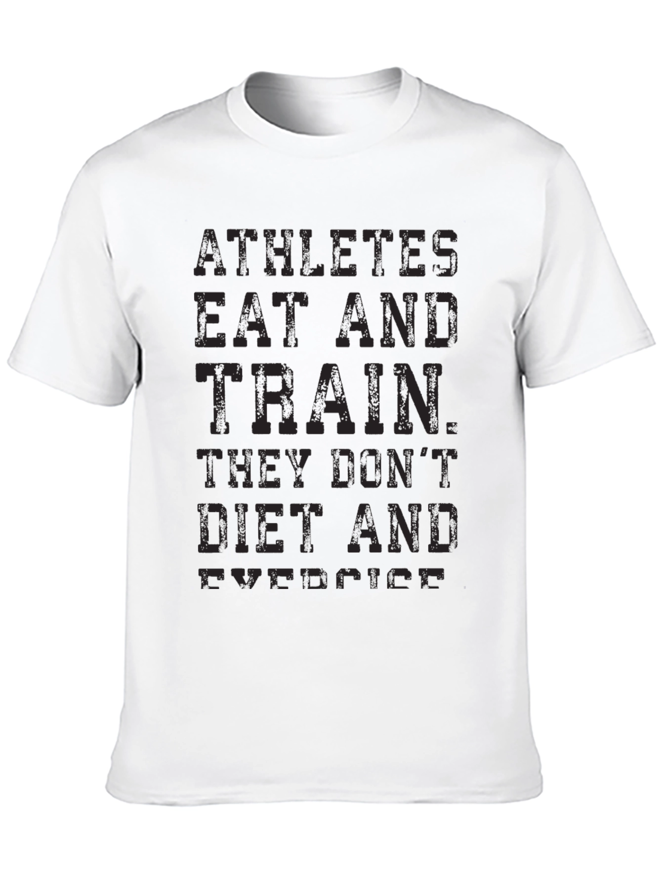 Athletes T-Shirt - Eat and Train - Fitness