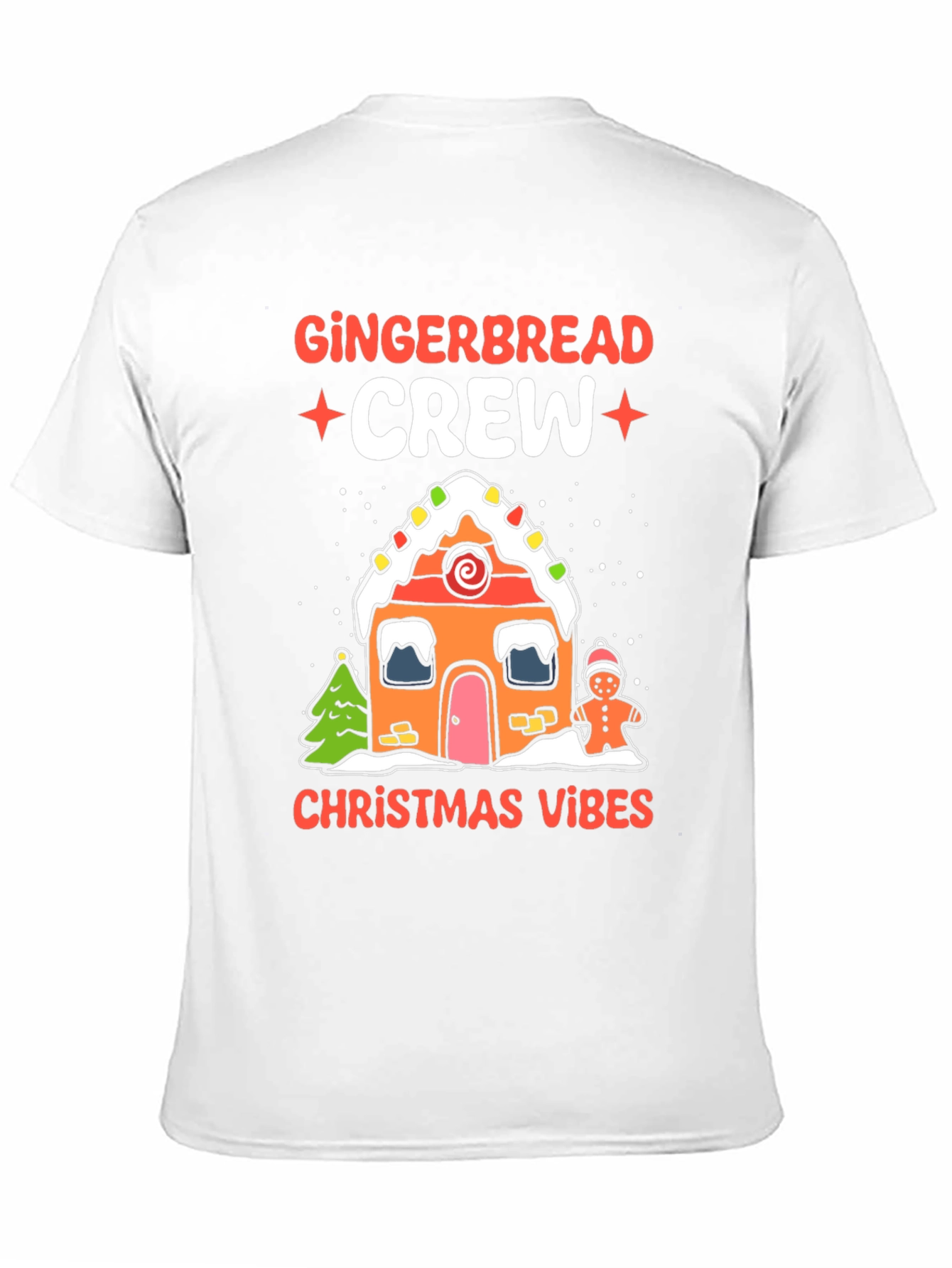 Gingerbread Crew Christmas Vibes Graphic Tee