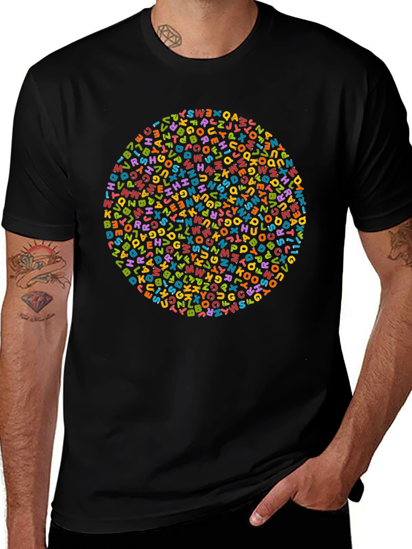 Alphabet Circle Graphic Tee