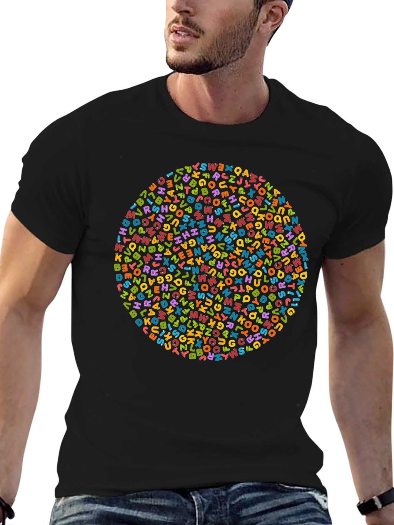 Alphabet Circle Graphic Tee