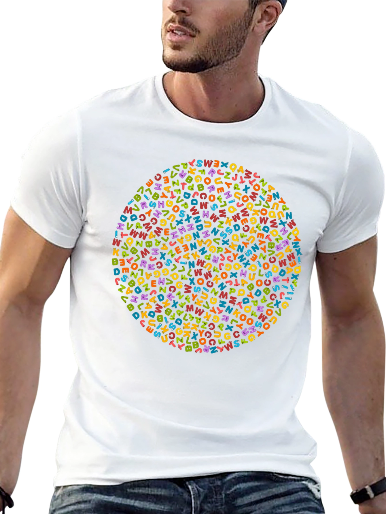 Alphabet Circle Graphic Tee
