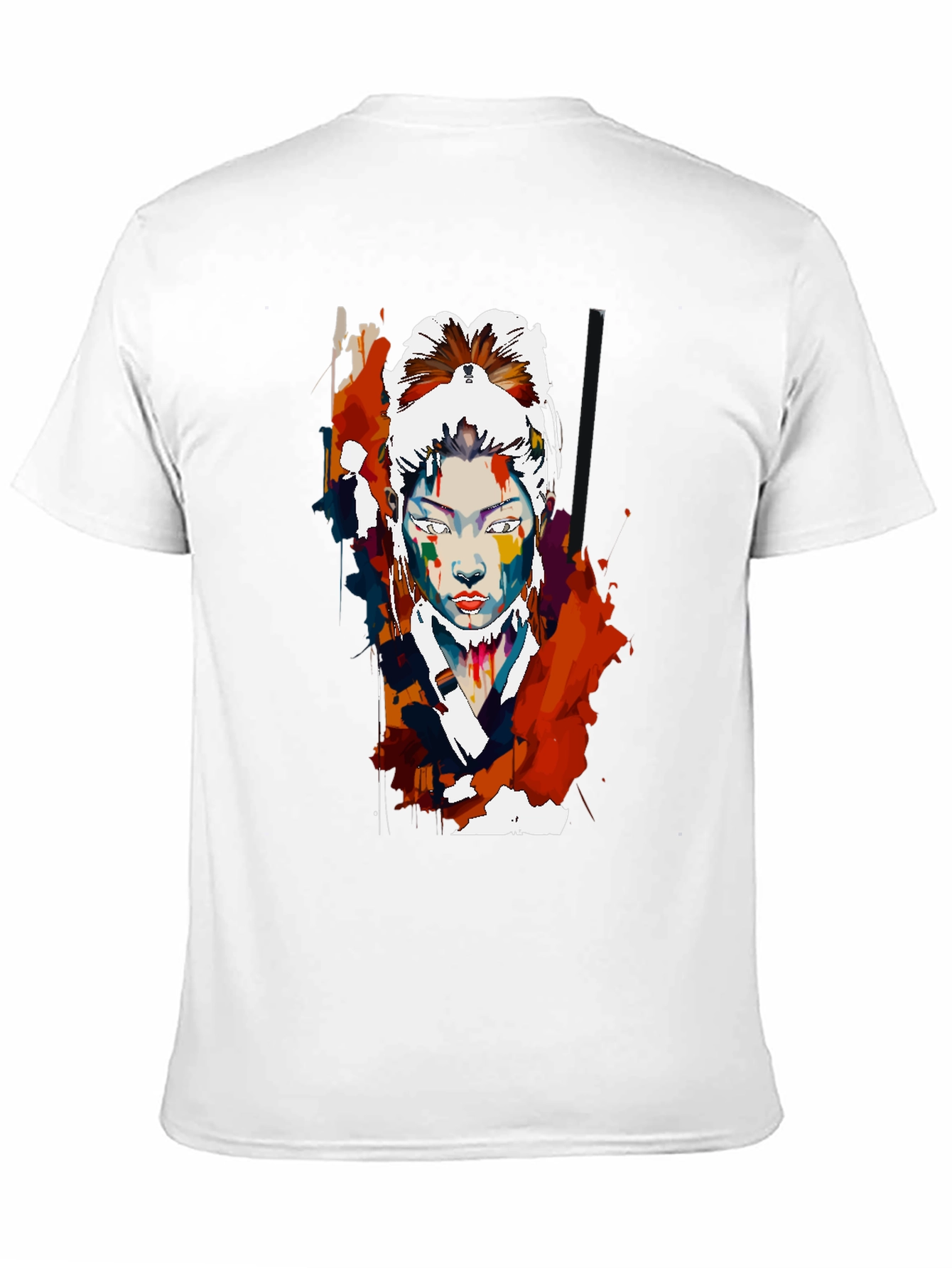 Abstract Asian Woman Graphic T-Shirt