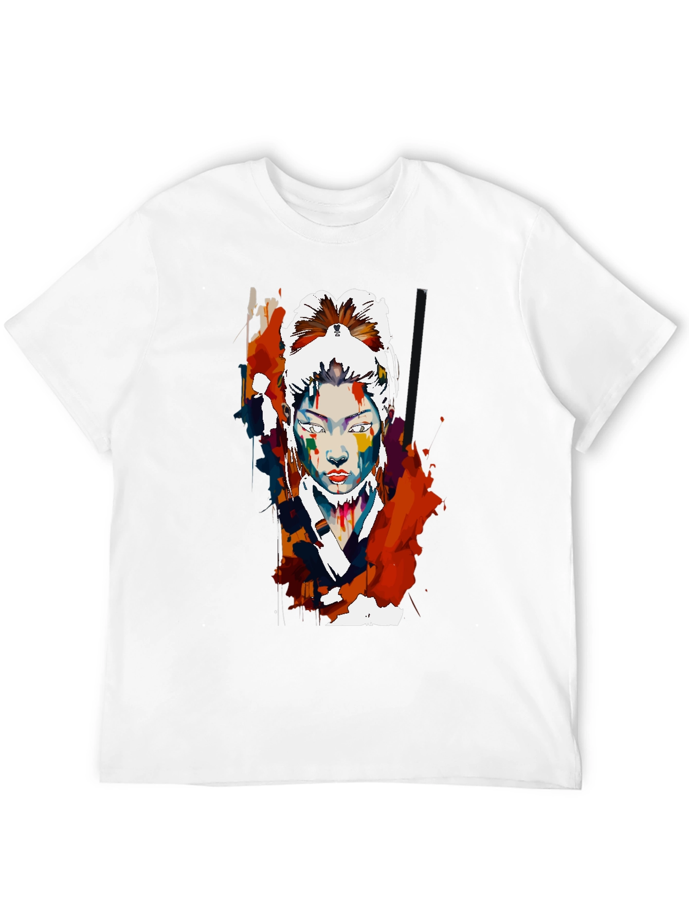 Abstract Asian Woman Graphic T-Shirt