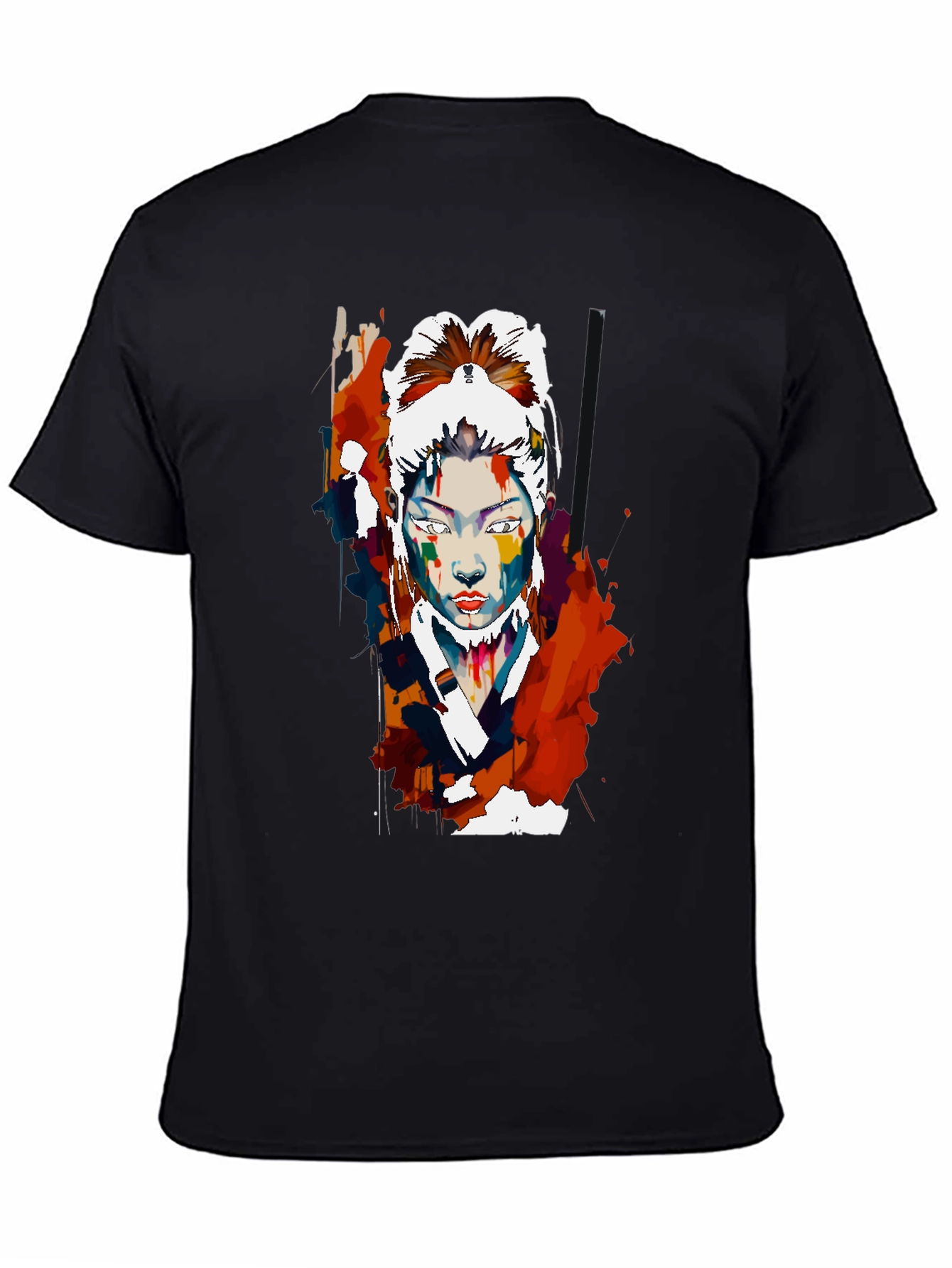 Abstract Asian Woman Graphic T-Shirt