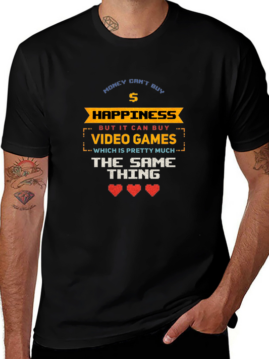Gamer T-Shirt - Money Cant Buy Happiness
