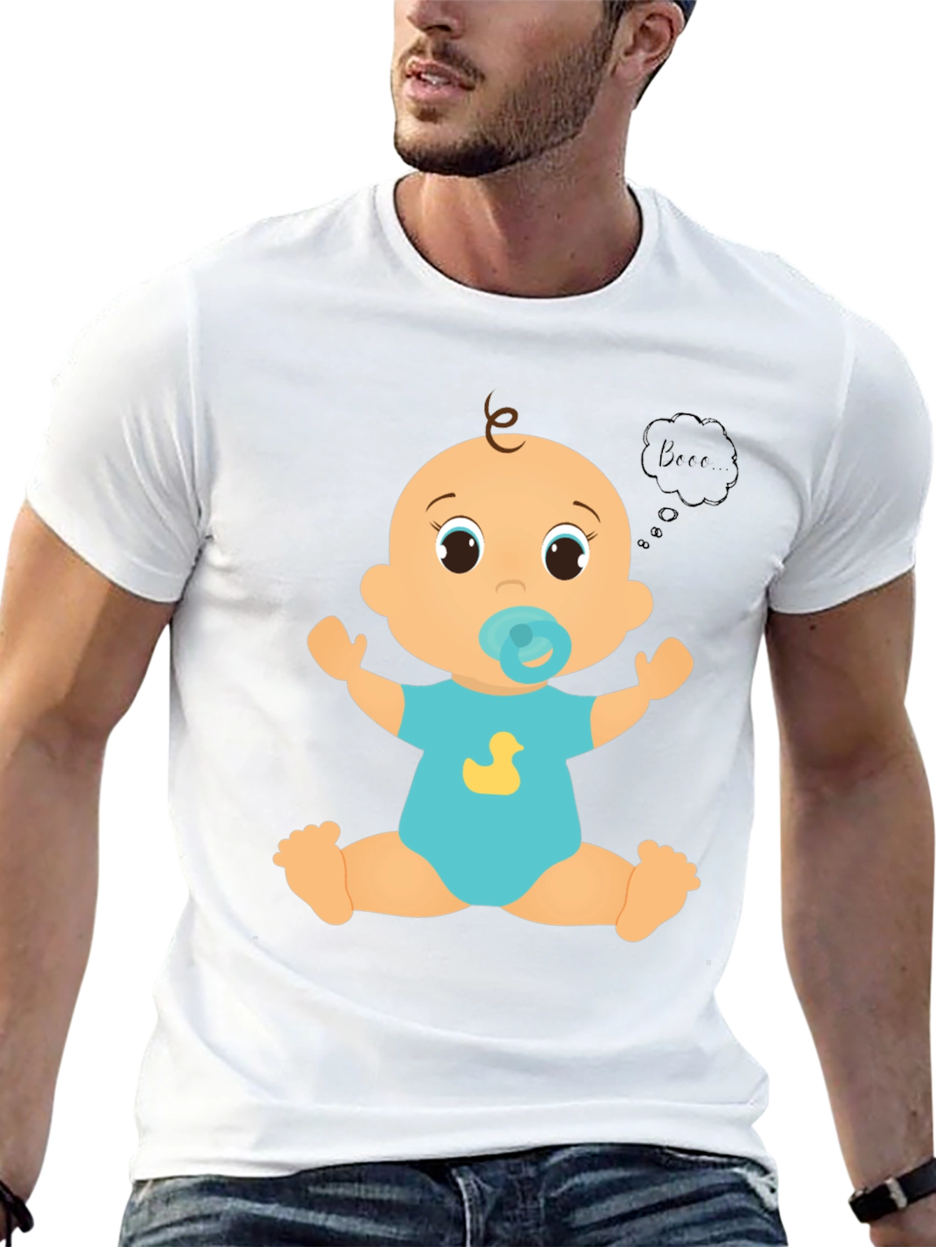 Baby Graphic Tee - Cute Cartoon Duck
