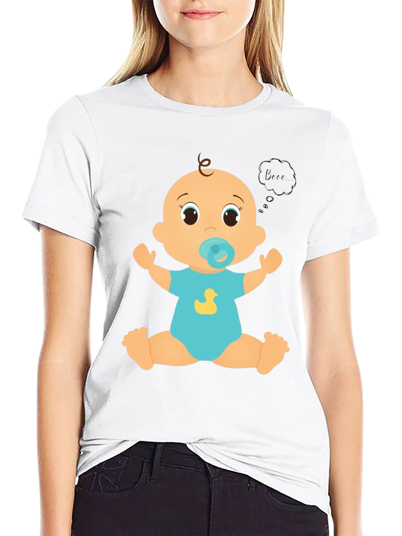 Baby Graphic Tee - Cute Cartoon Duck