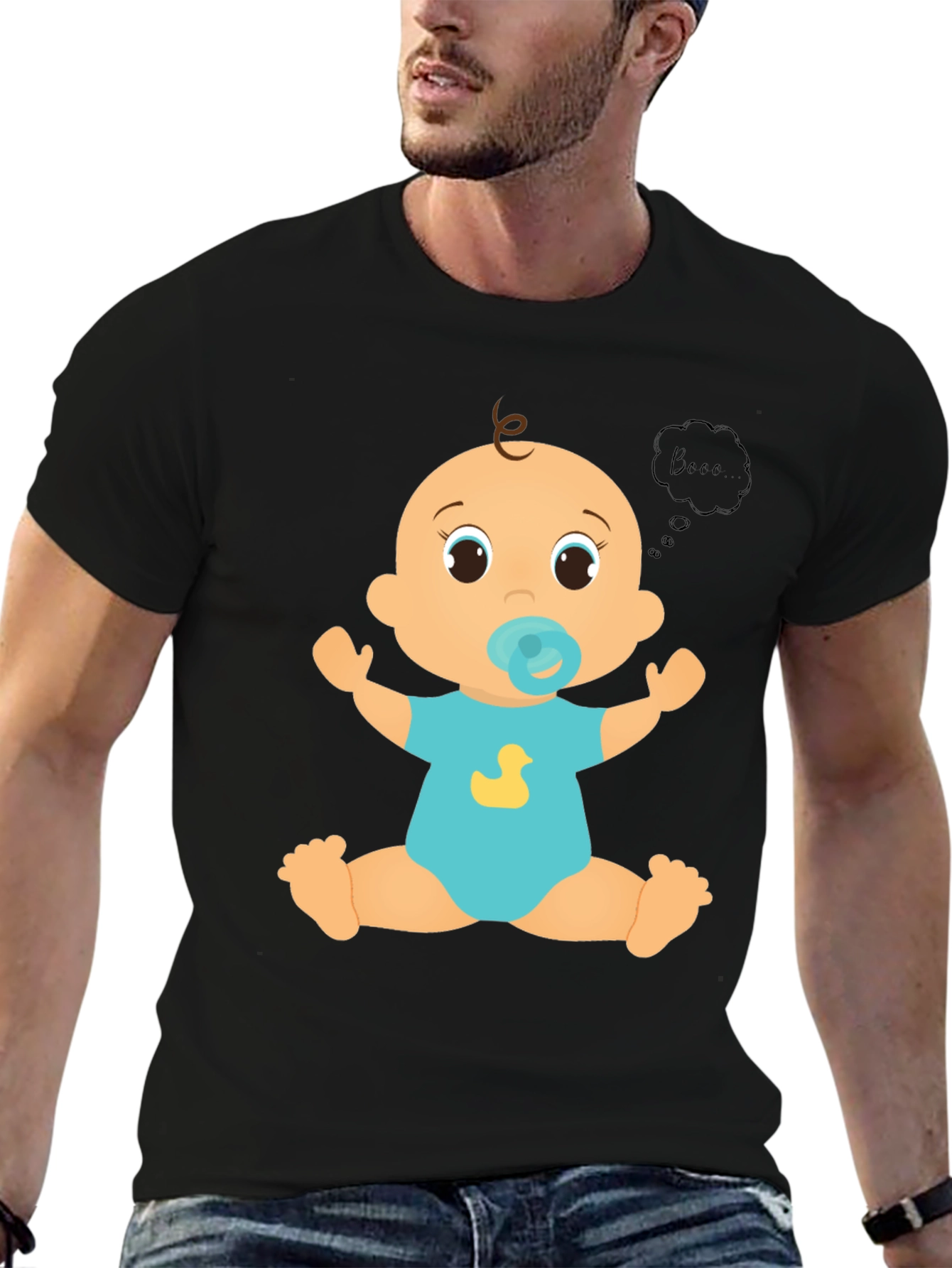 Baby Graphic Tee - Cute Cartoon Duck