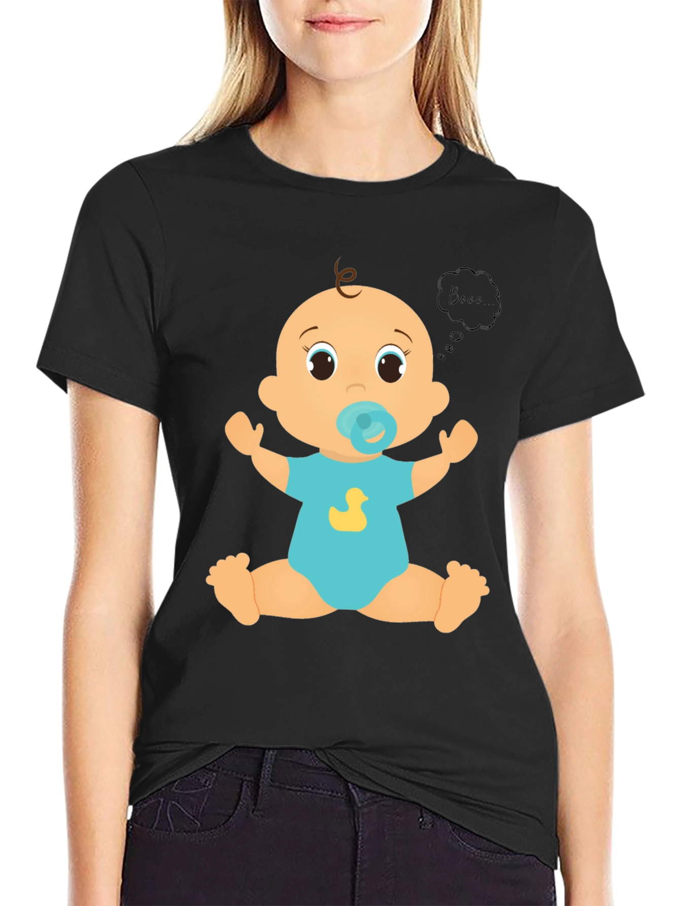 Baby Graphic Tee - Cute Cartoon Duck