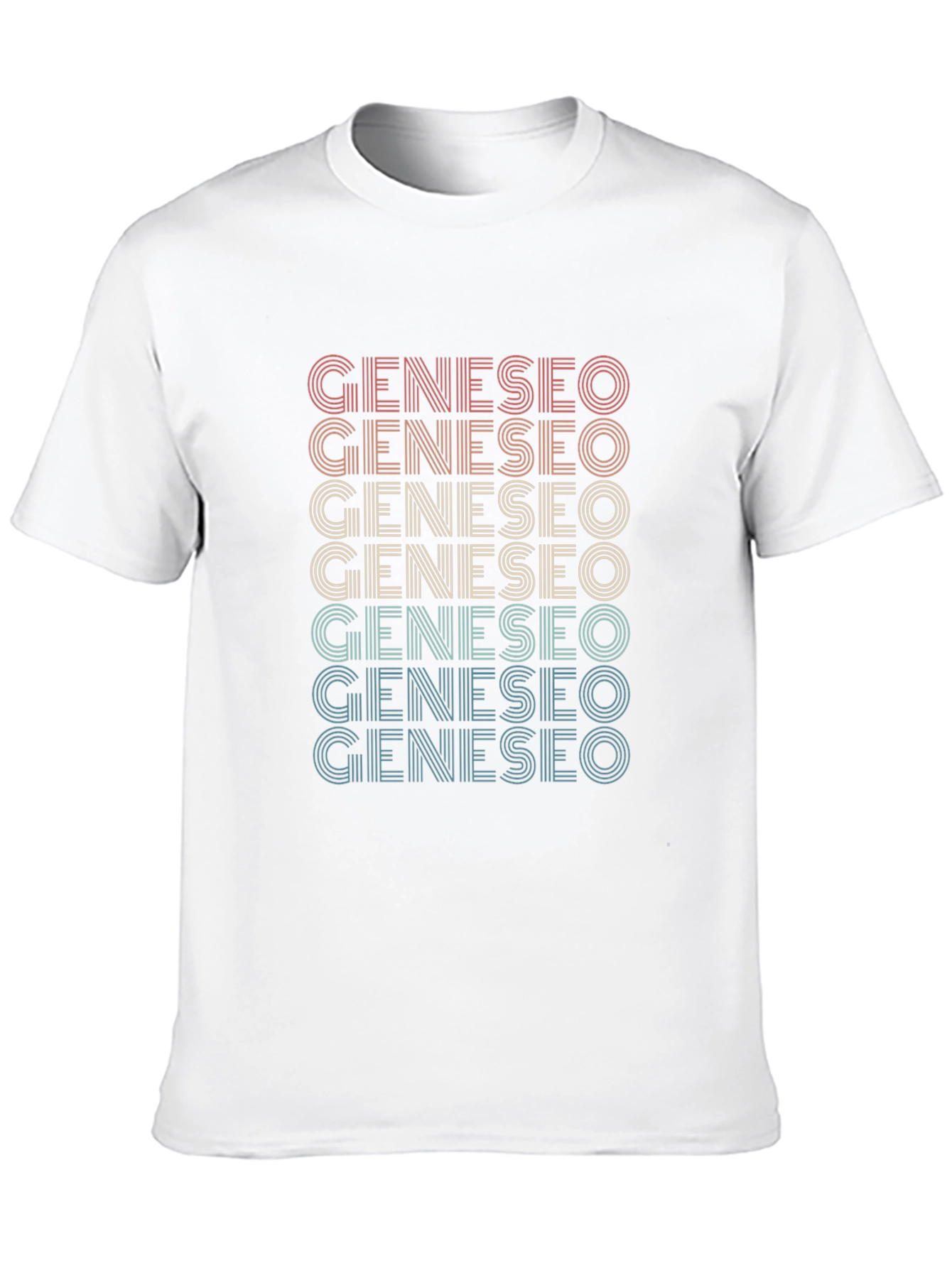Geneseo Retro Text Graphic T-Shirt