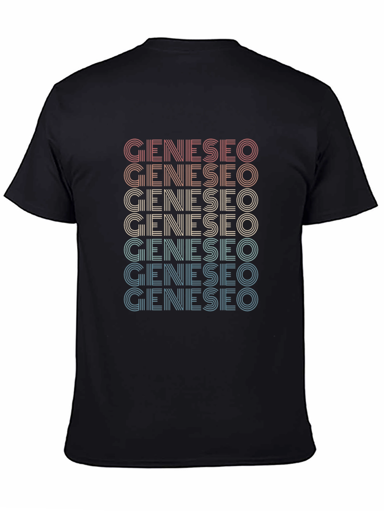 Geneseo Retro Text Graphic T-Shirt