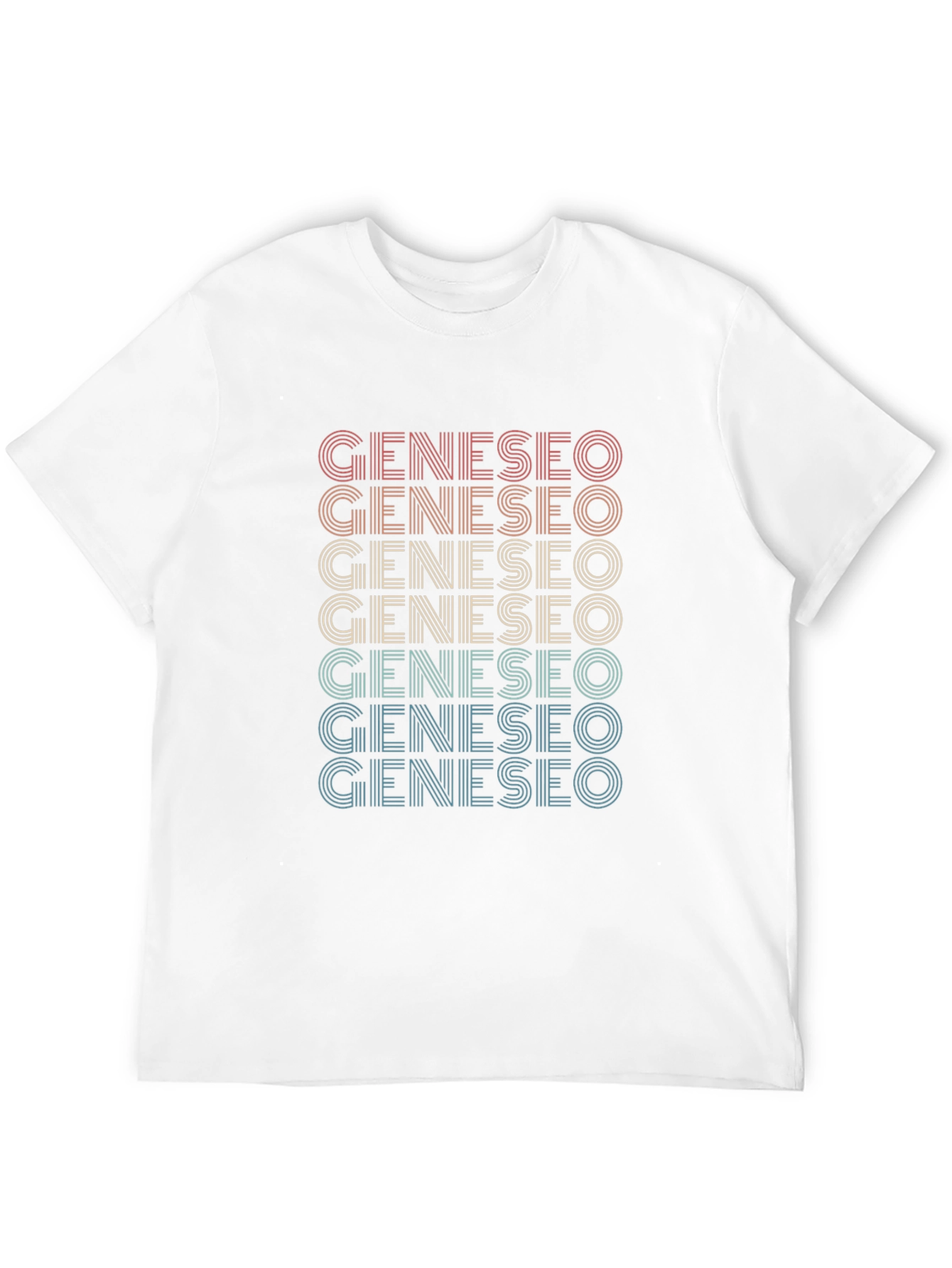 Geneseo Retro Text Graphic T-Shirt