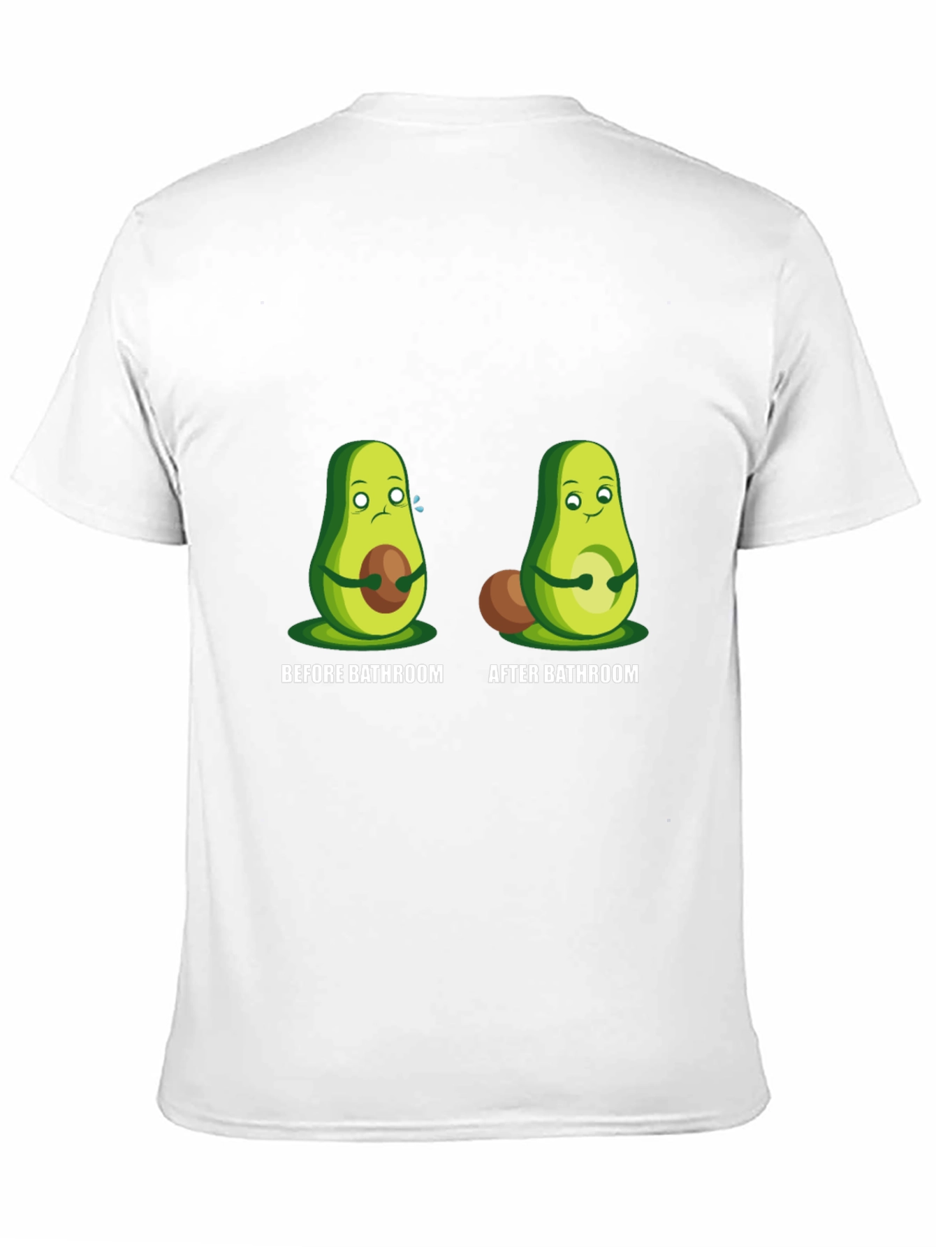 Avocado Before and After Bathroom Graphic Tee