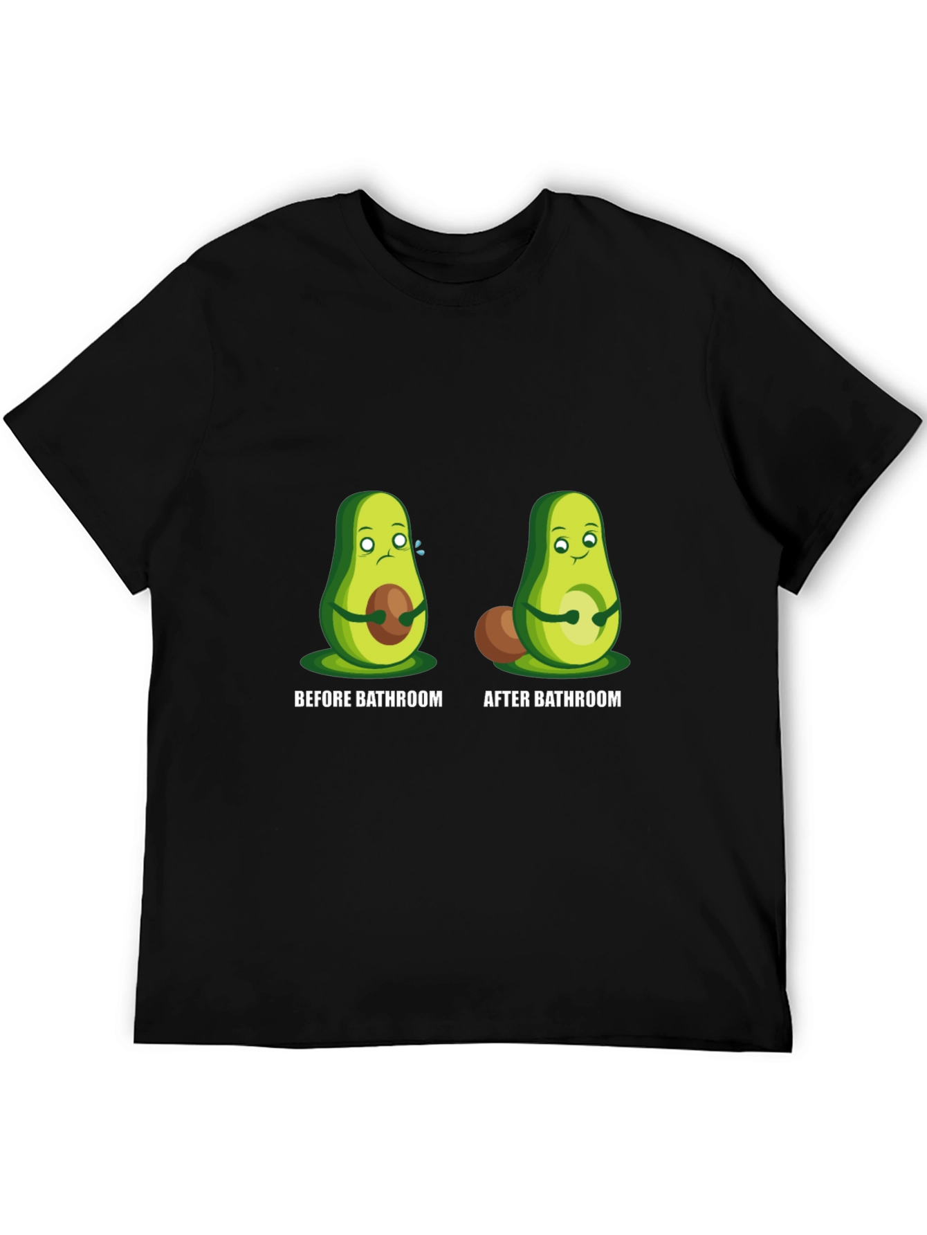 Avocado Before and After Bathroom Graphic Tee