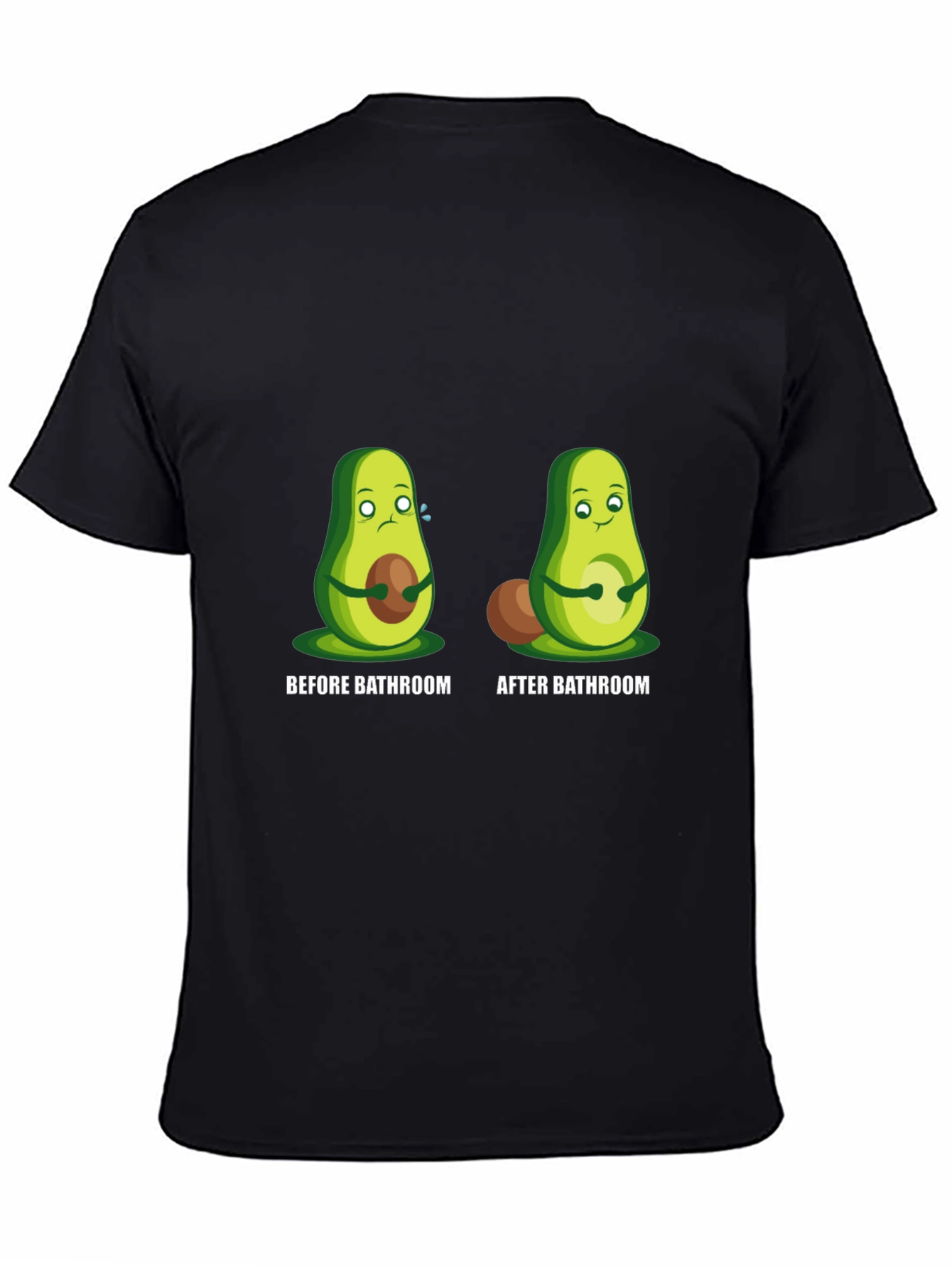 Avocado Before and After Bathroom Graphic Tee