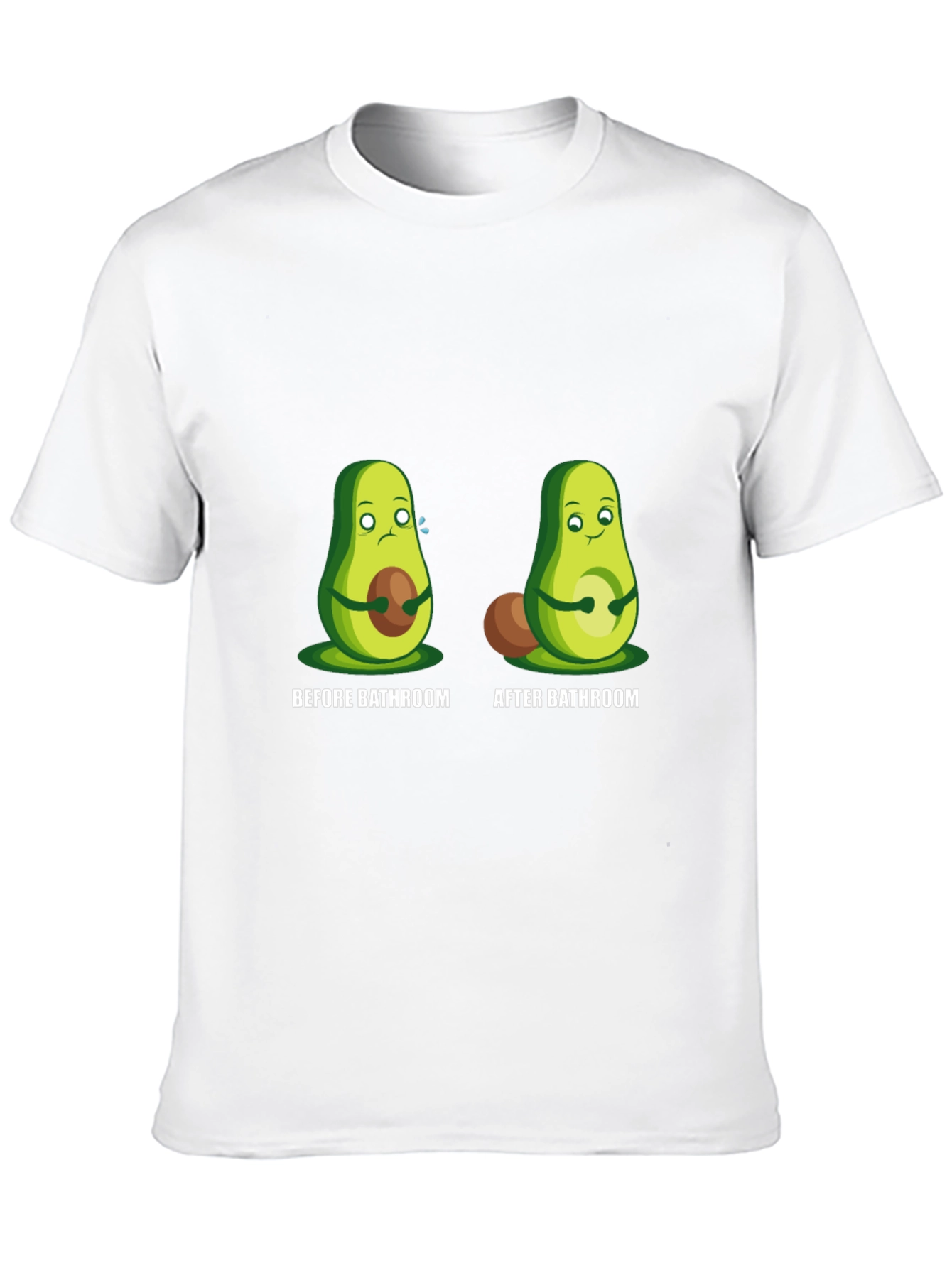 Avocado Before and After Bathroom Graphic Tee