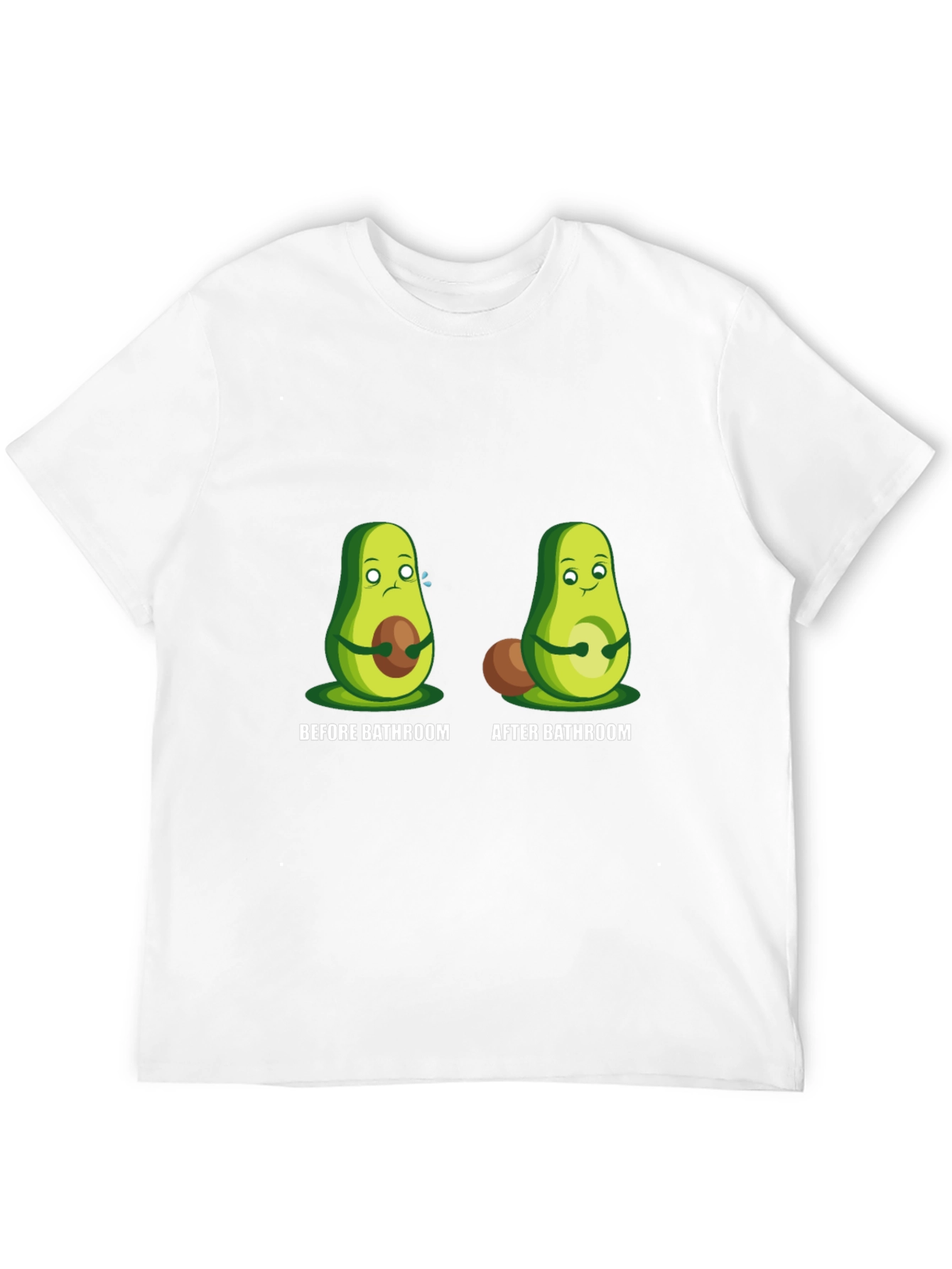 Avocado Before and After Bathroom Graphic Tee