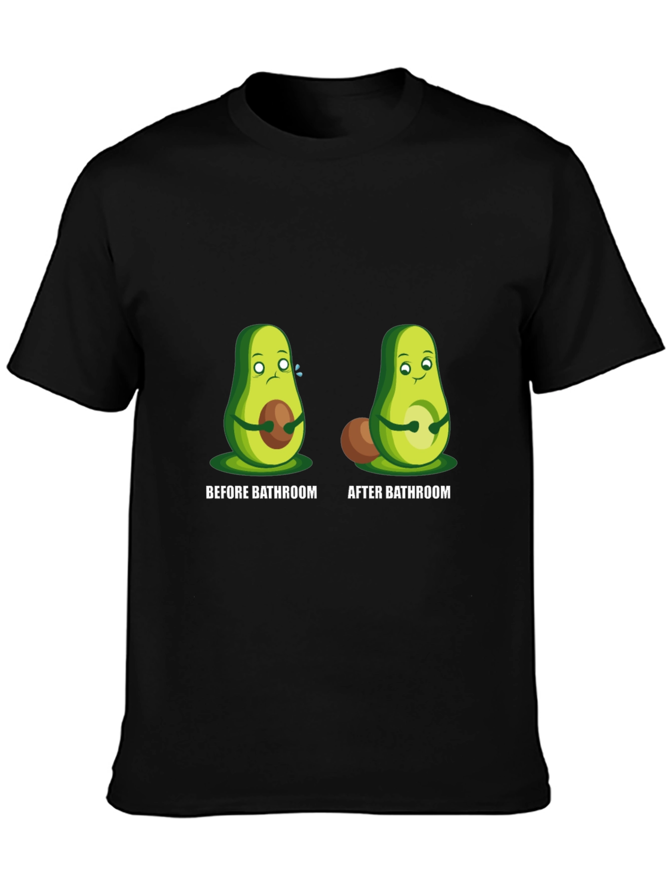Avocado Before and After Bathroom Graphic Tee