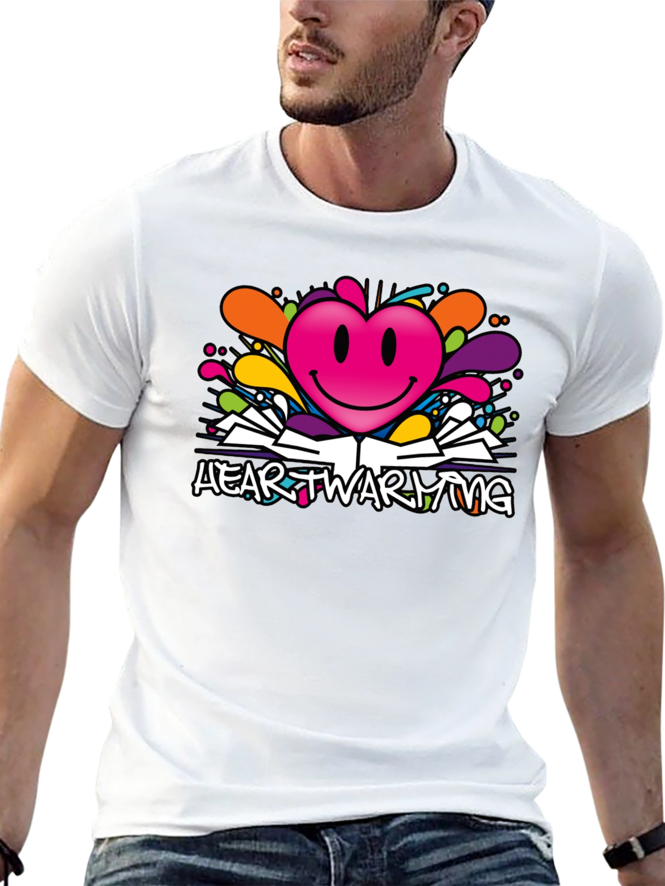 Heartwarming Graphic Tee - Stylish Design