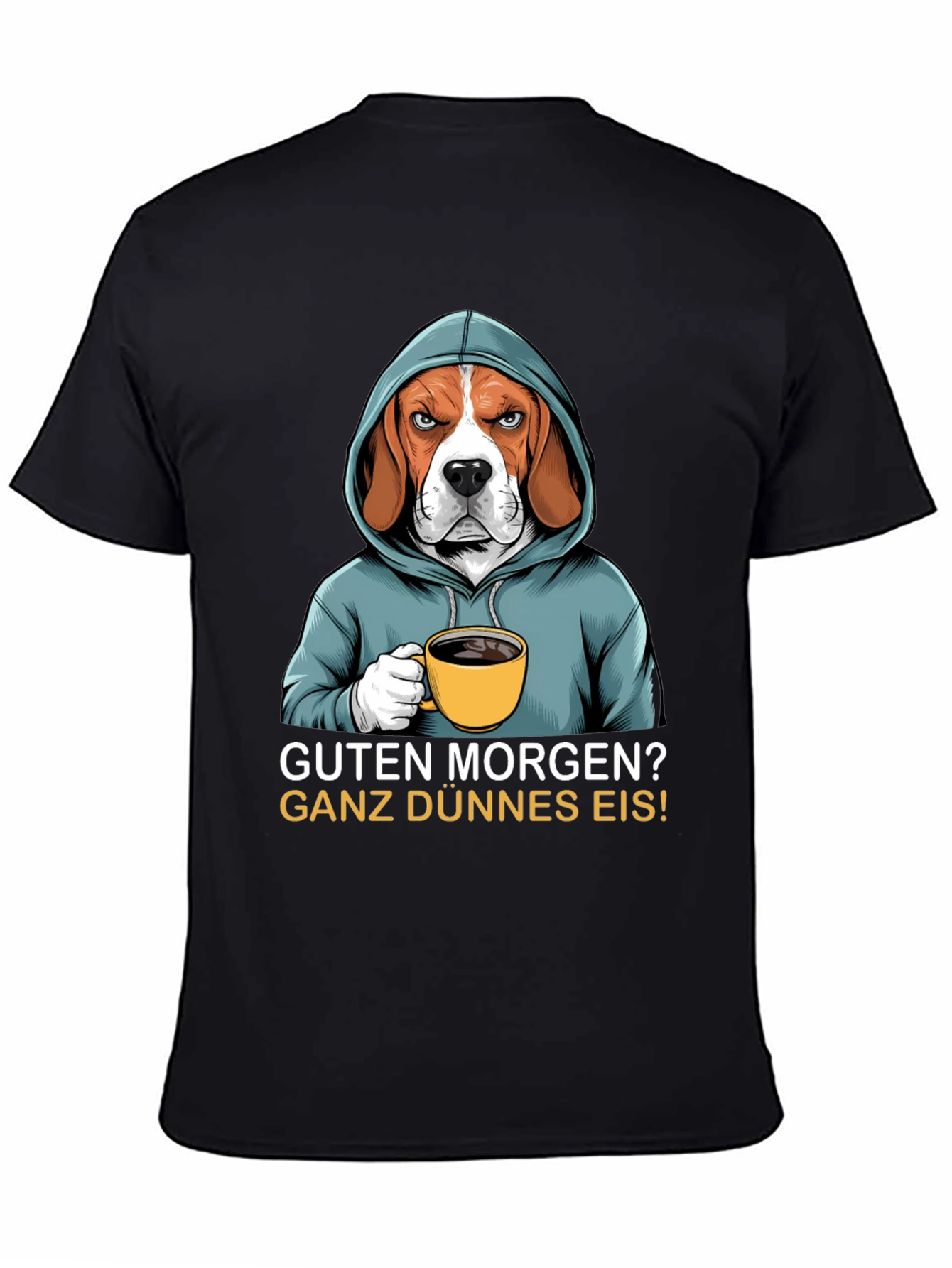Grumpy Beagle T-Shirt - Guten Morgen