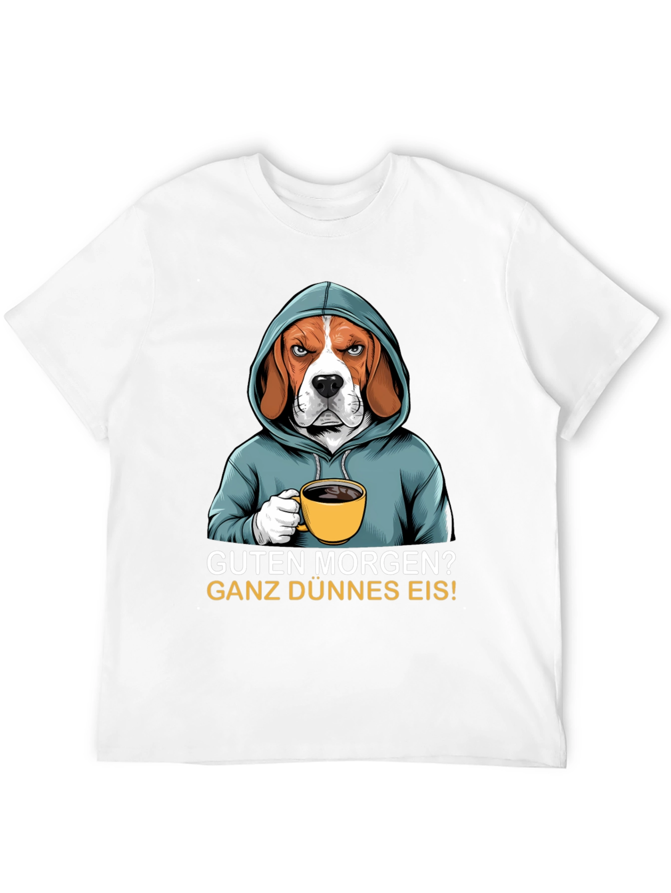 Grumpy Beagle T-Shirt - Guten Morgen