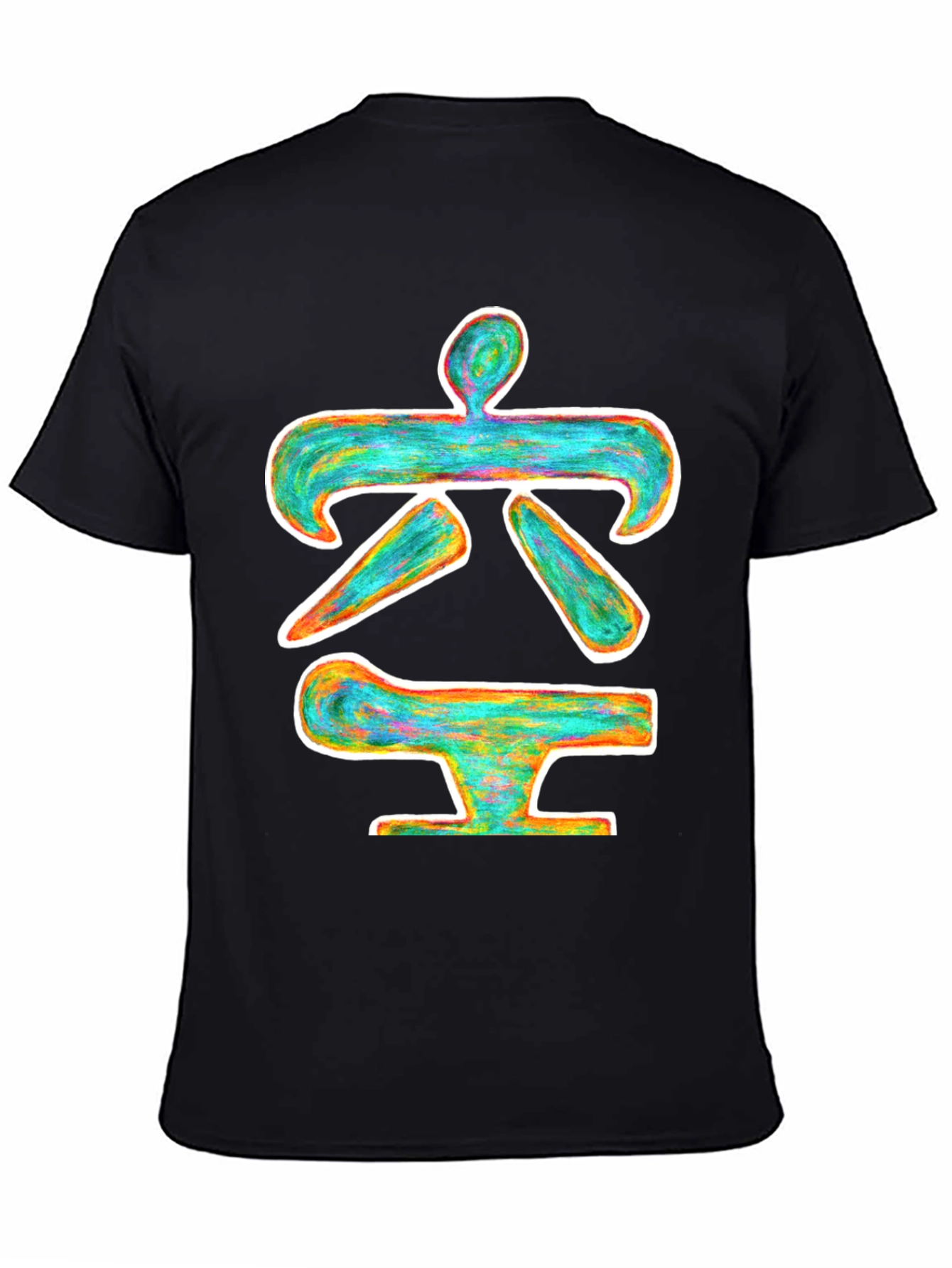 Abstract Symbol Black T-Shirt
