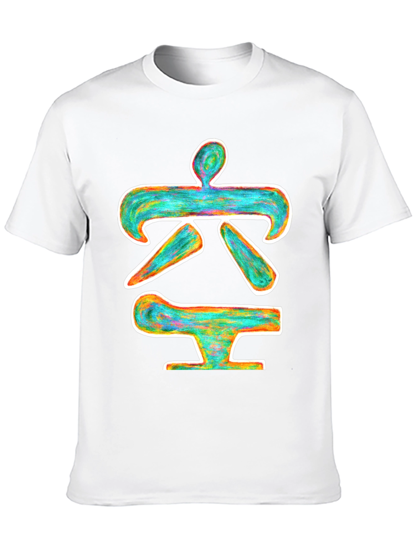 Abstract Symbol Black T-Shirt