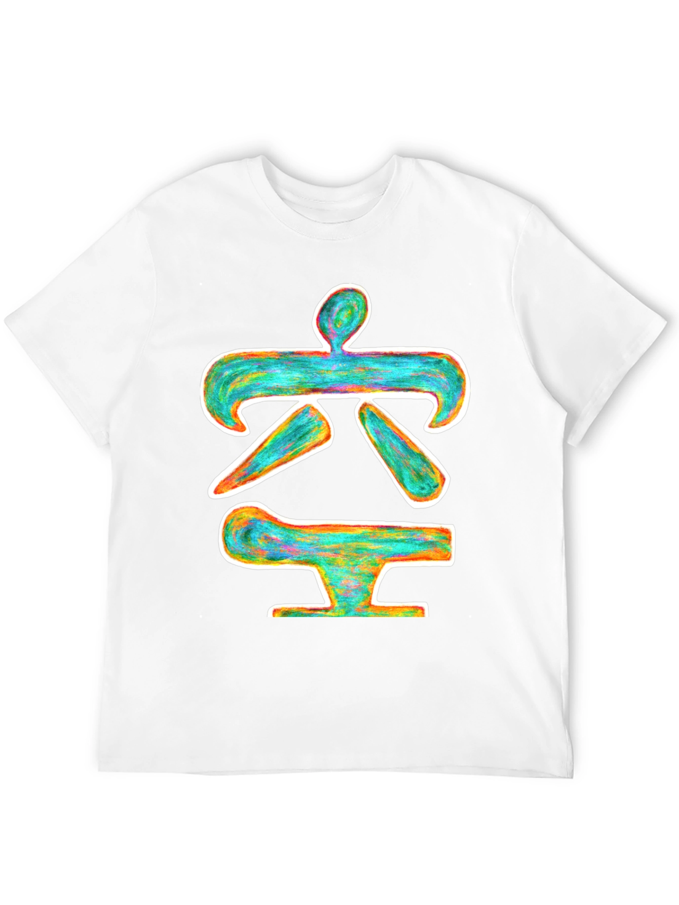Abstract Symbol Black T-Shirt
