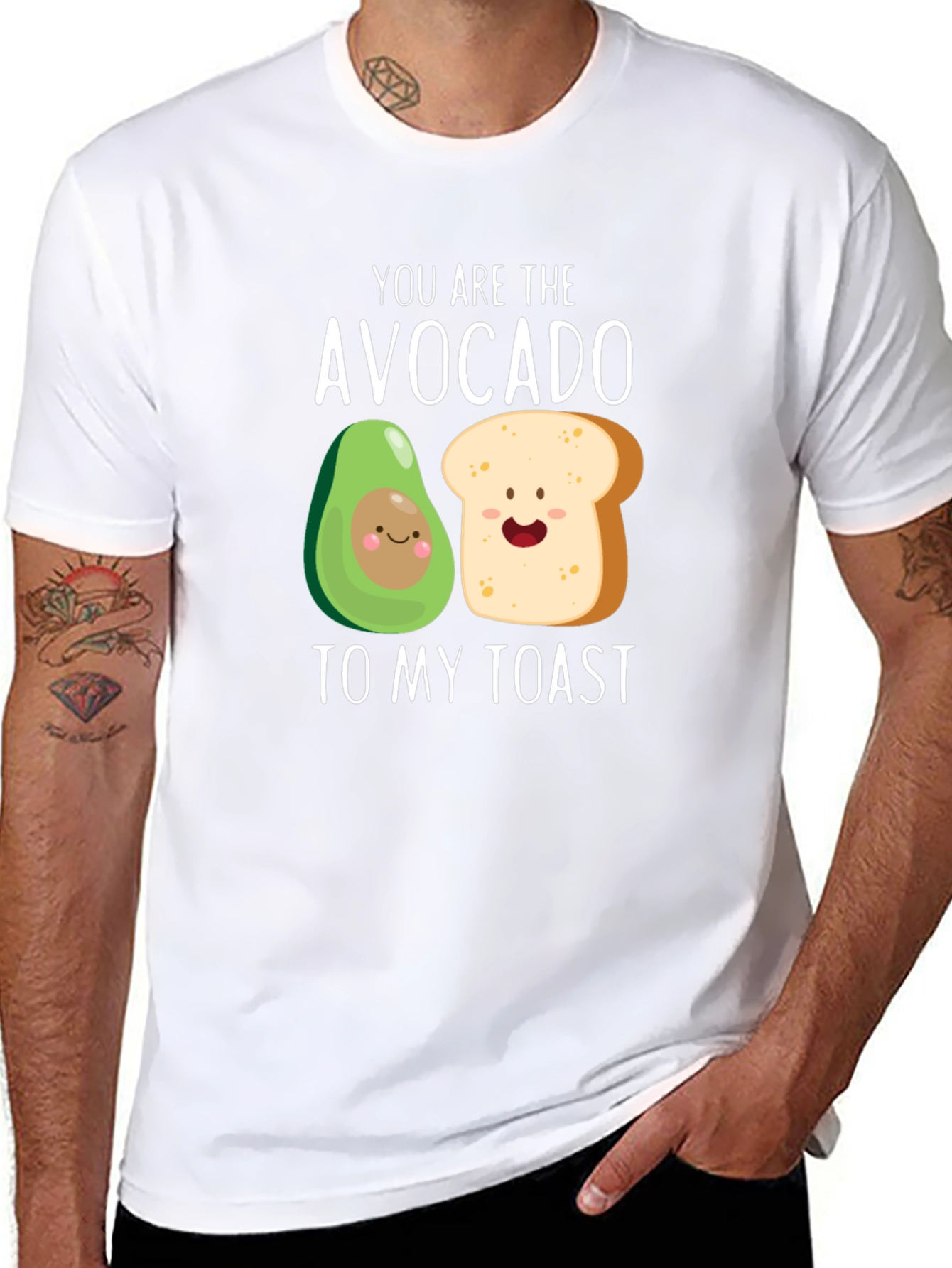 Avocado Toast Graphic Tee - Cute Foodie Shirt