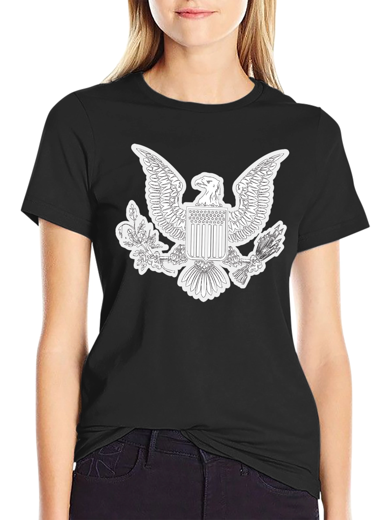 American Eagle Graphic Black T-Shirt