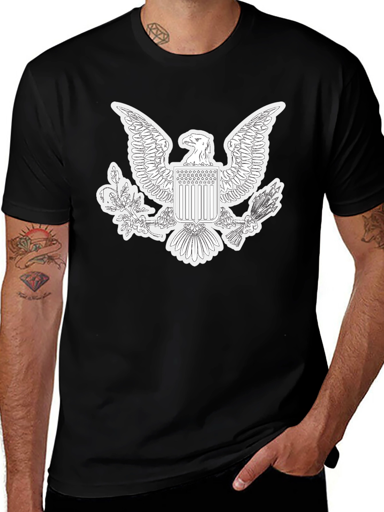 American Eagle Graphic Black T-Shirt