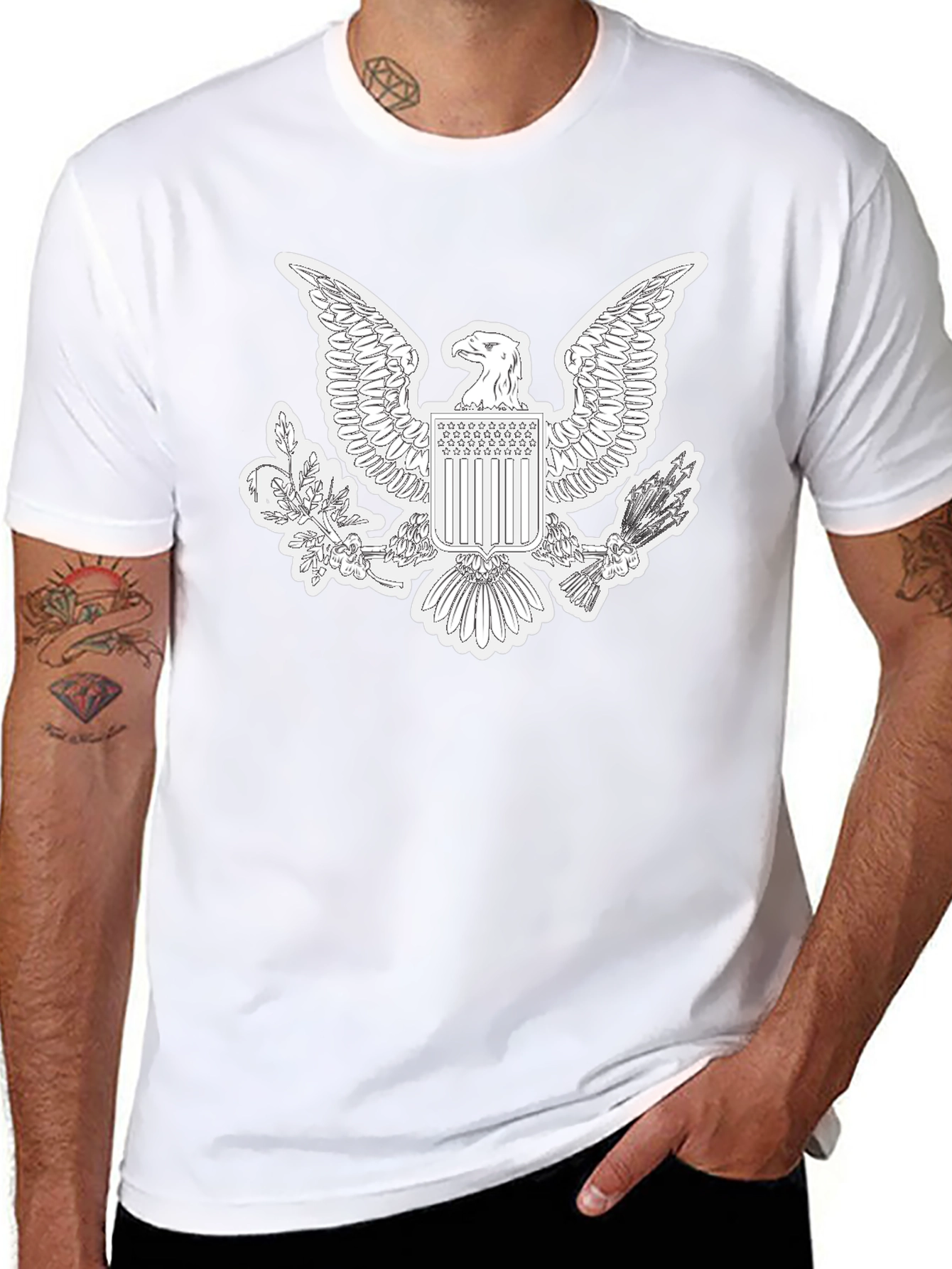 American Eagle Graphic Black T-Shirt