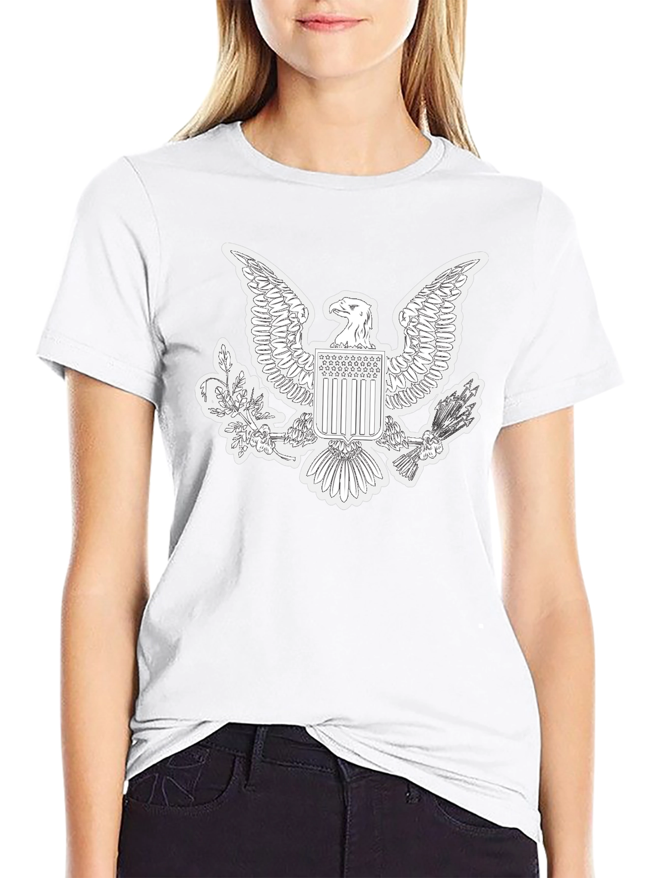 American Eagle Graphic Black T-Shirt