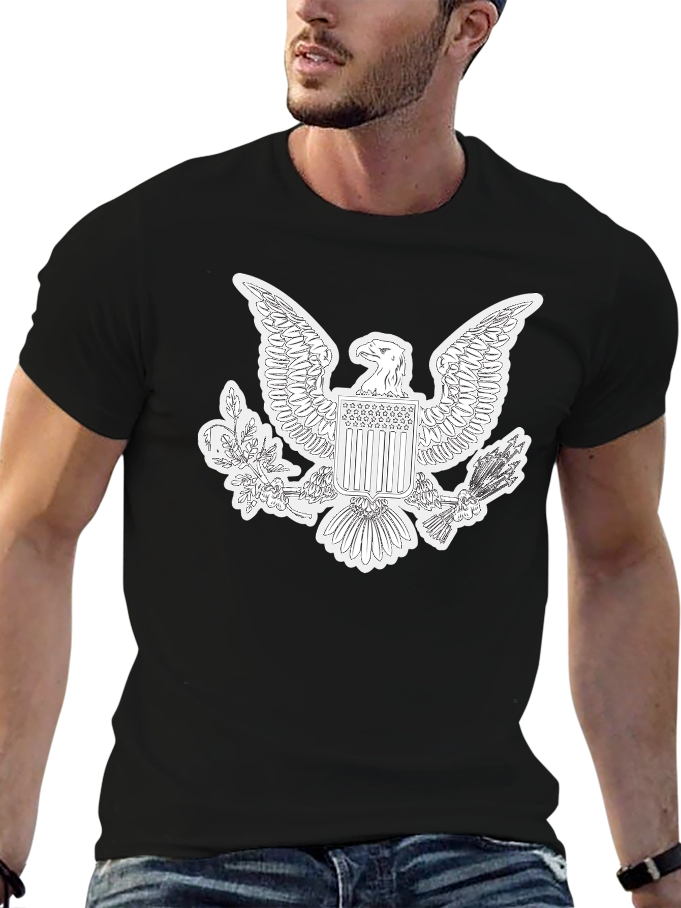 American Eagle Graphic Black T-Shirt