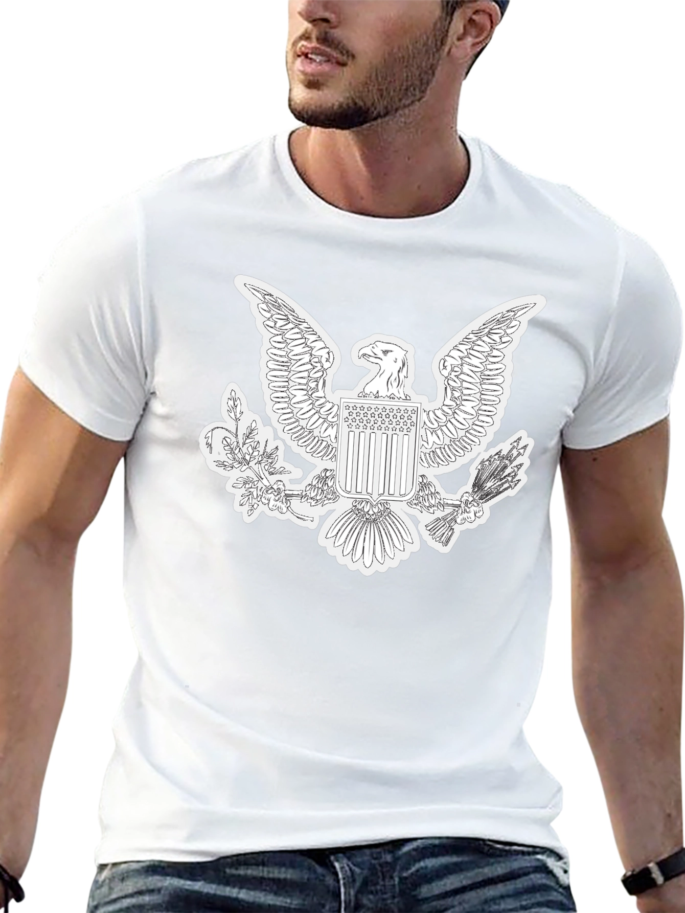 American Eagle Graphic Black T-Shirt