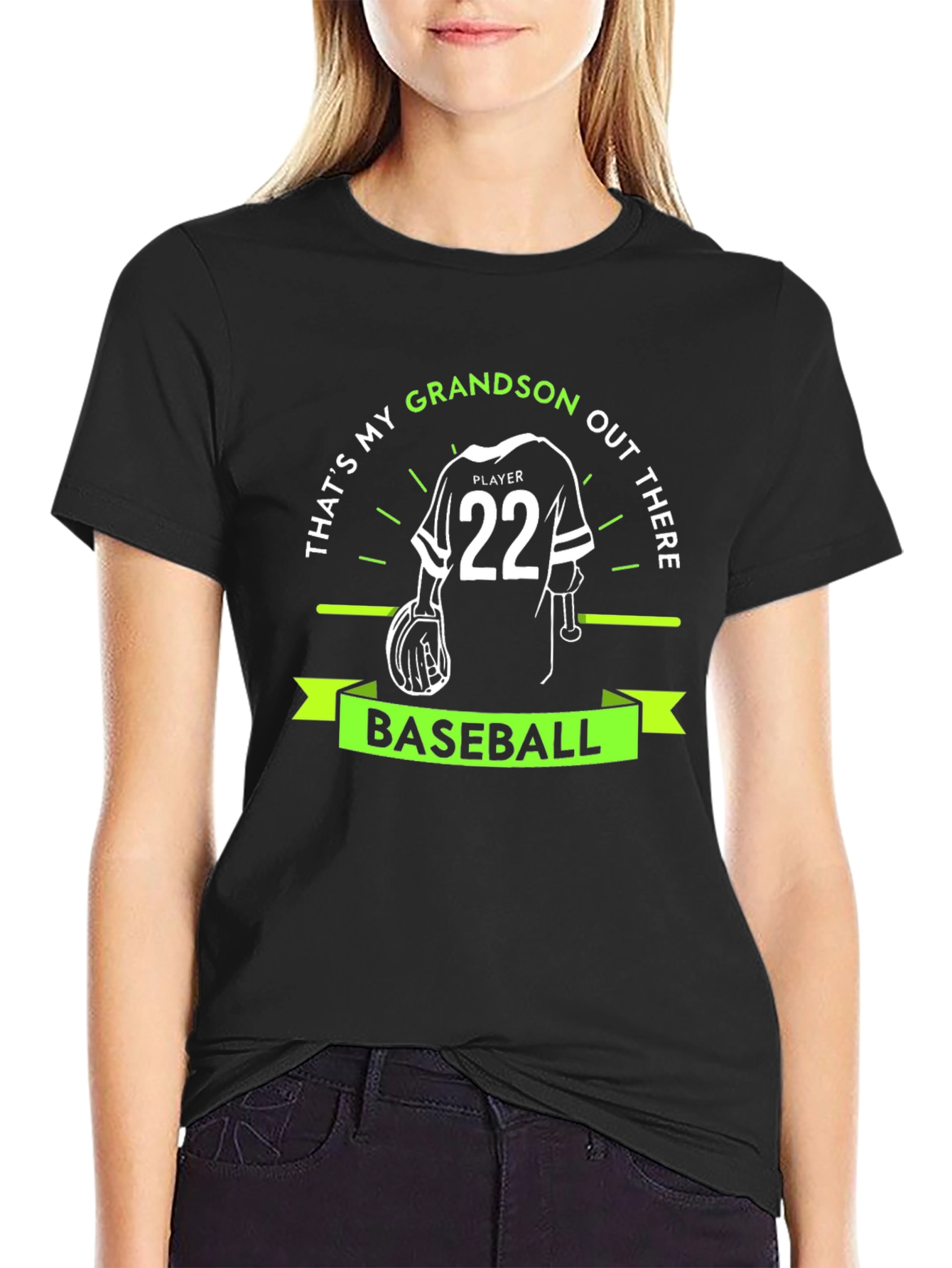 Grandsons Baseball T-Shirt - Proud Grandparent Tee