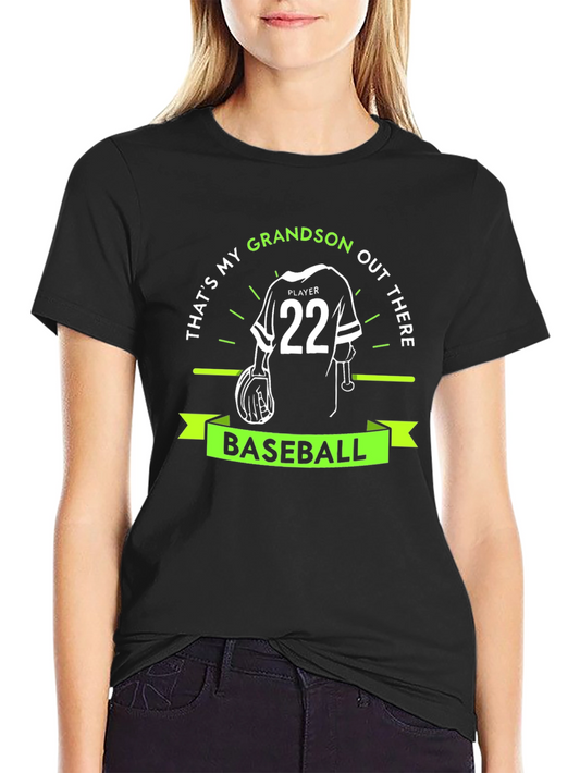 Grandsons Baseball T-Shirt - Proud Grandparent Tee