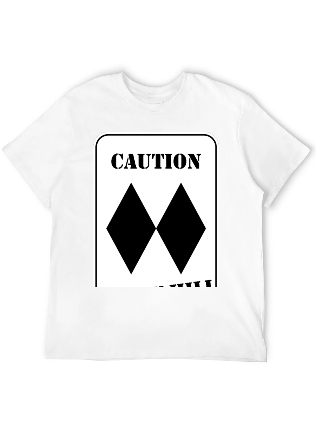 Caution Double Black Diamond Skiing T-Shirt