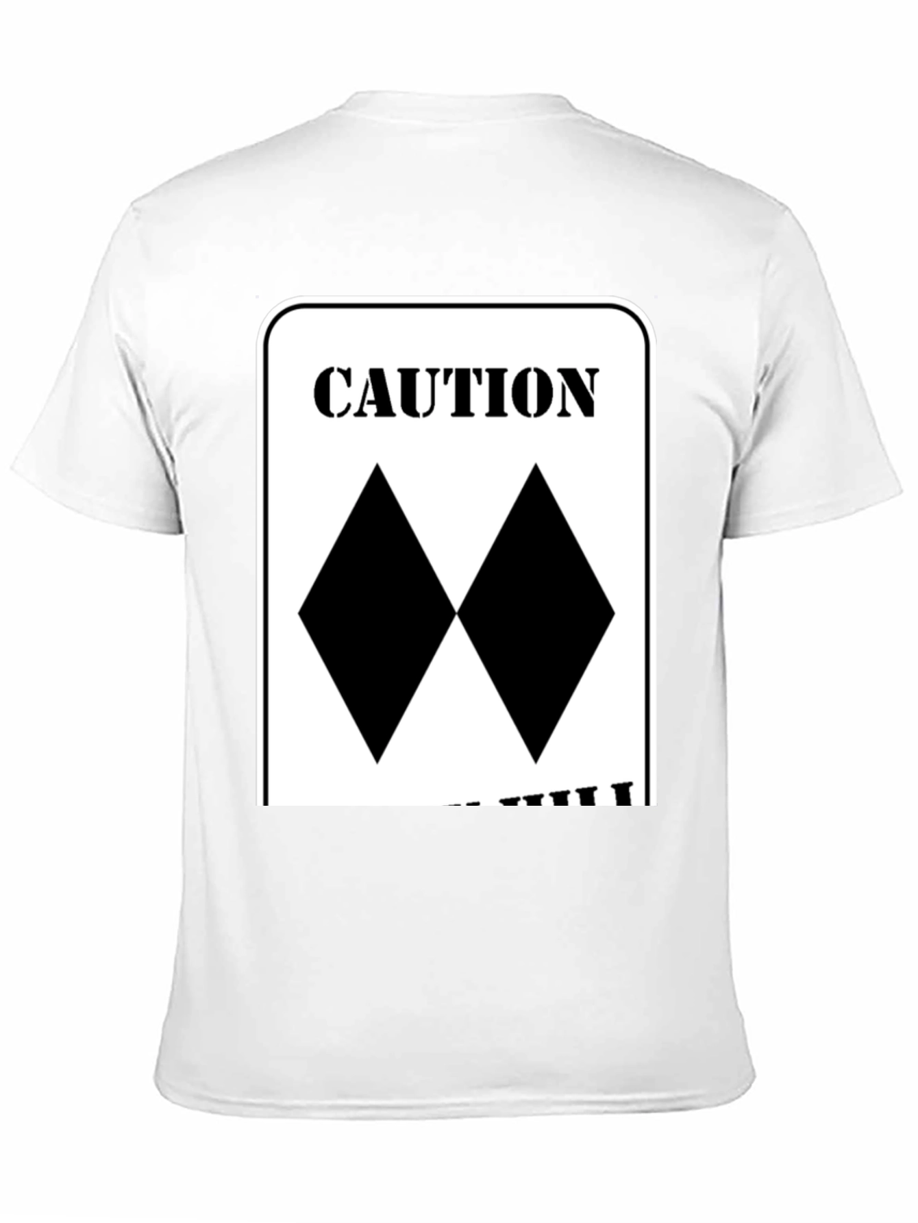Caution Double Black Diamond Skiing T-Shirt