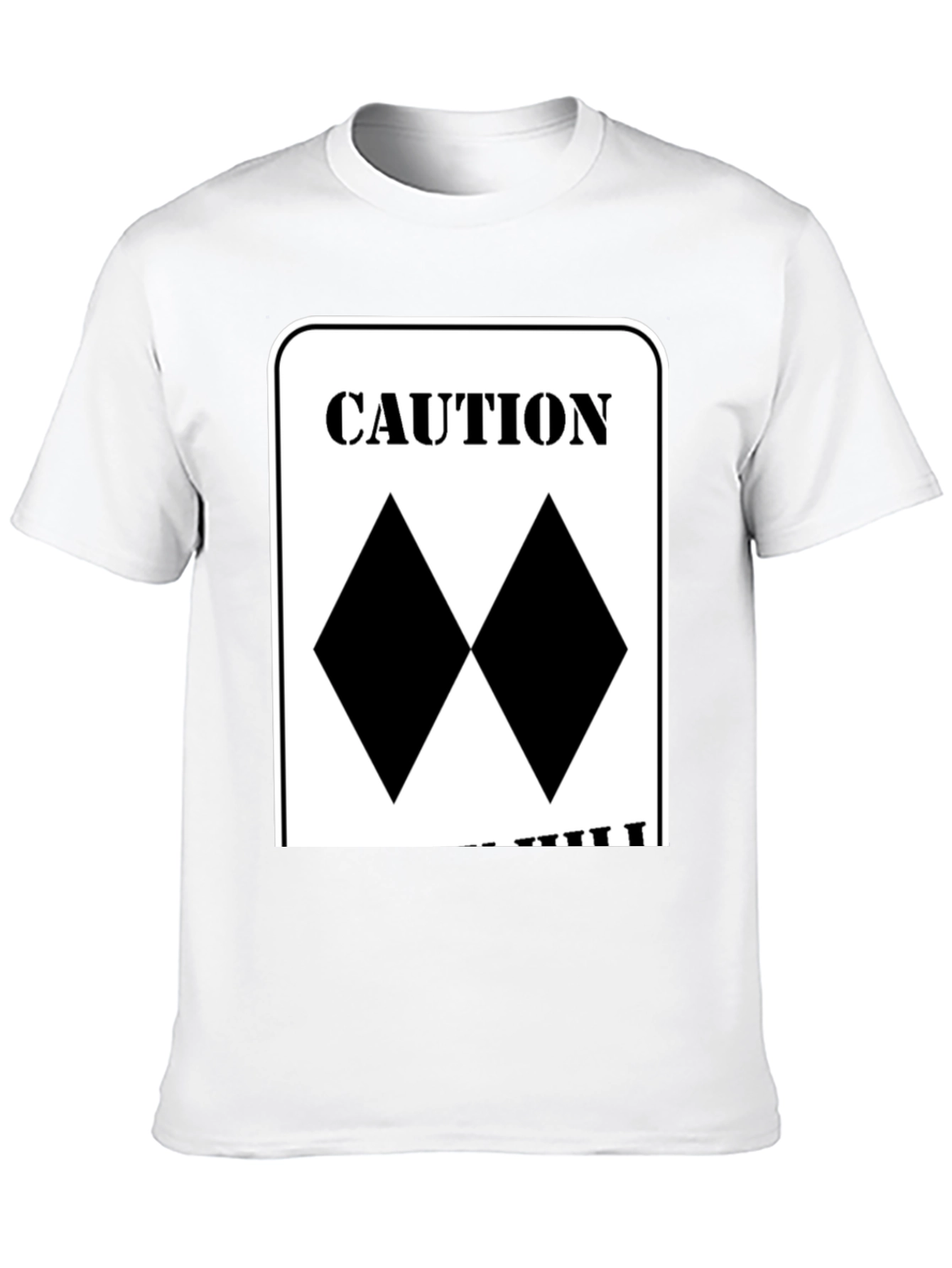 Caution Double Black Diamond Skiing T-Shirt