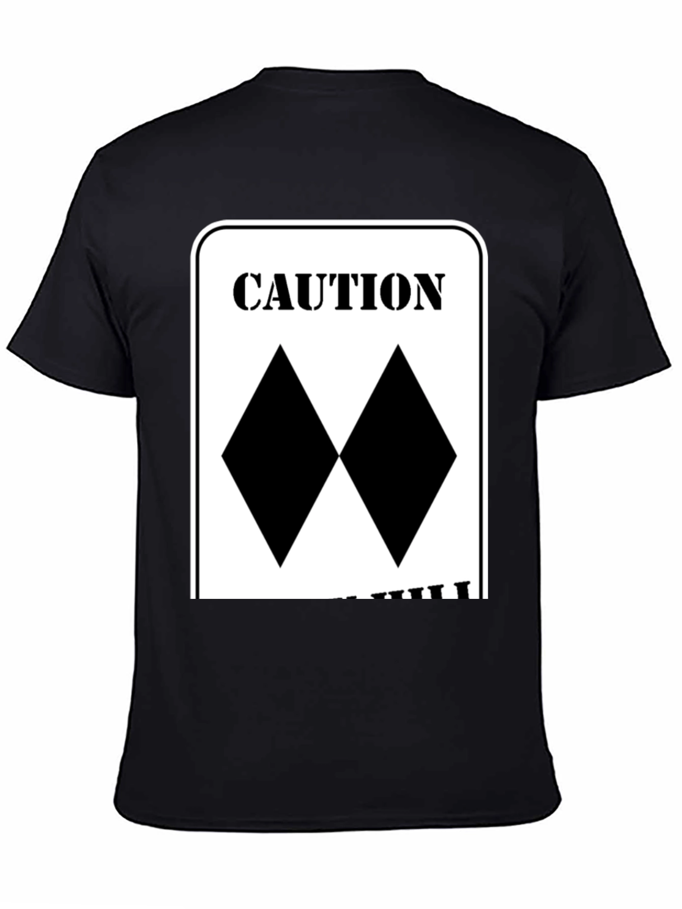 Caution Double Black Diamond Skiing T-Shirt