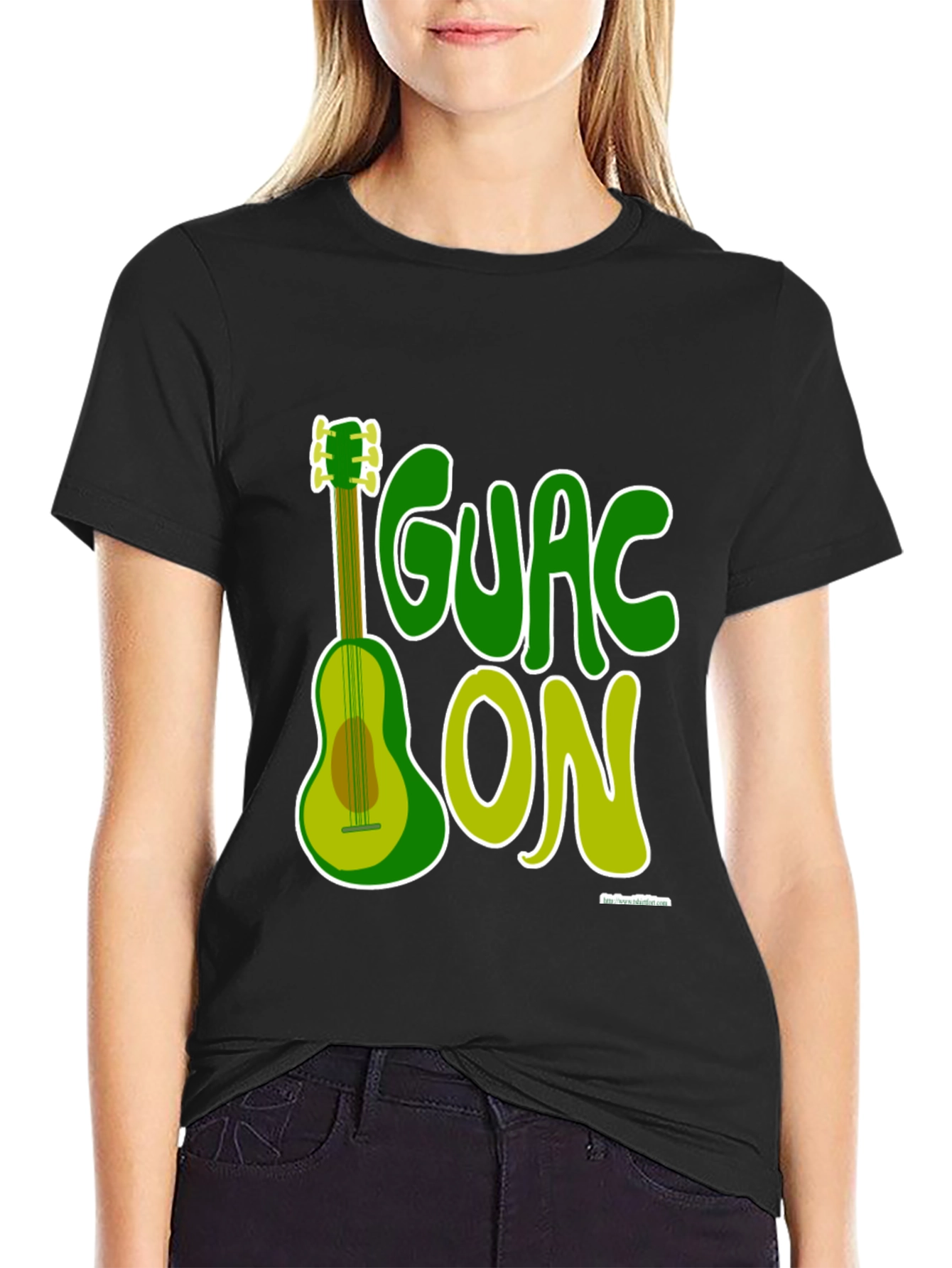 Guac On T-Shirt - Avocado Guitar Pun Tee