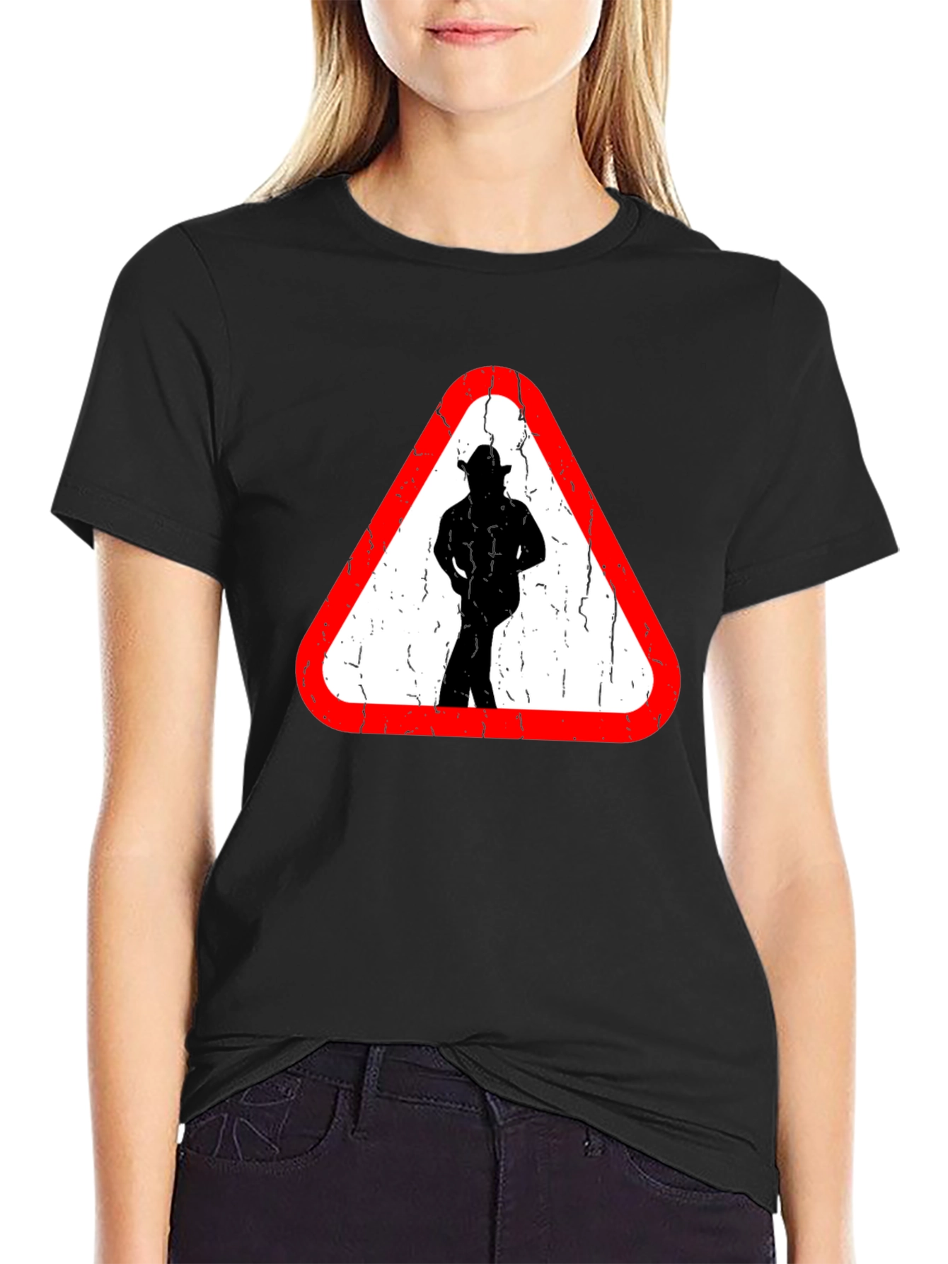 Caution Cowboy Ahead Graphic T-Shirt