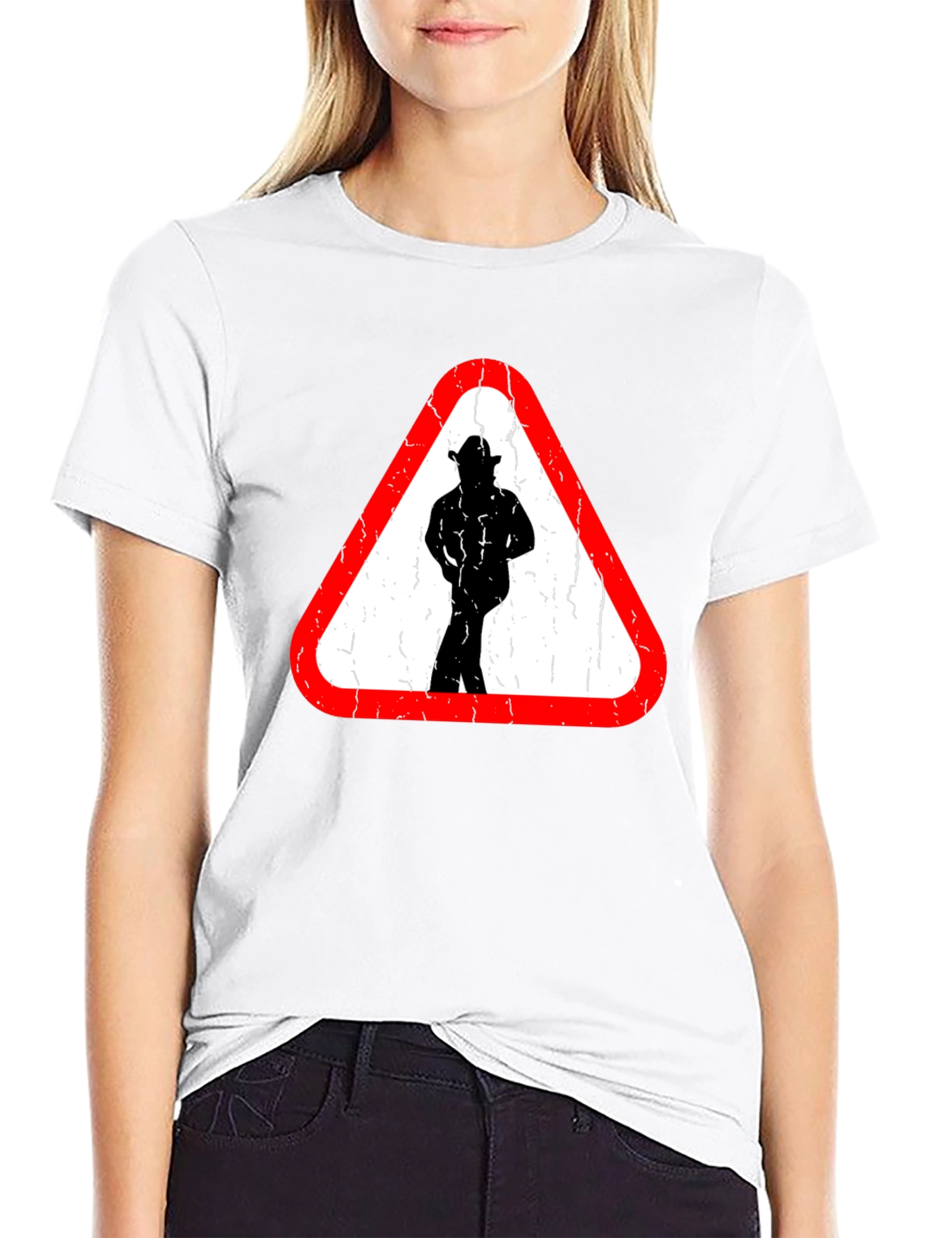 Caution Cowboy Ahead Graphic T-Shirt