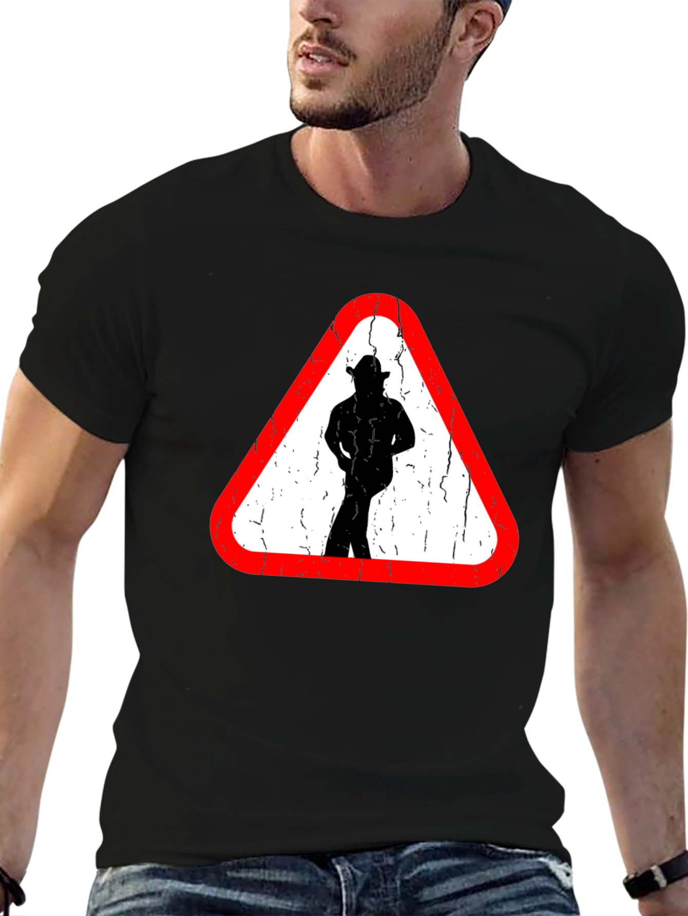 Caution Cowboy Ahead Graphic T-Shirt