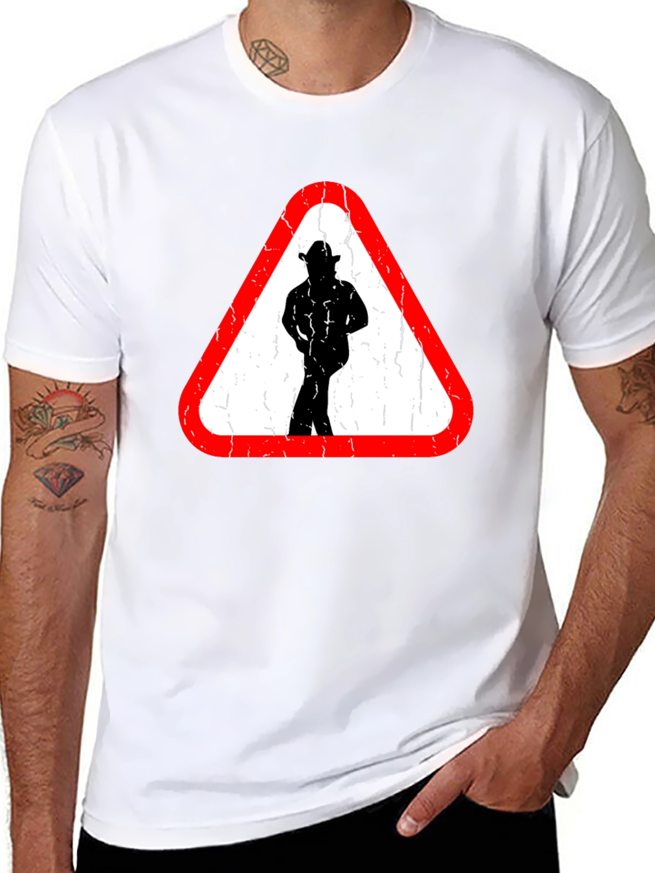 Caution Cowboy Ahead Graphic T-Shirt