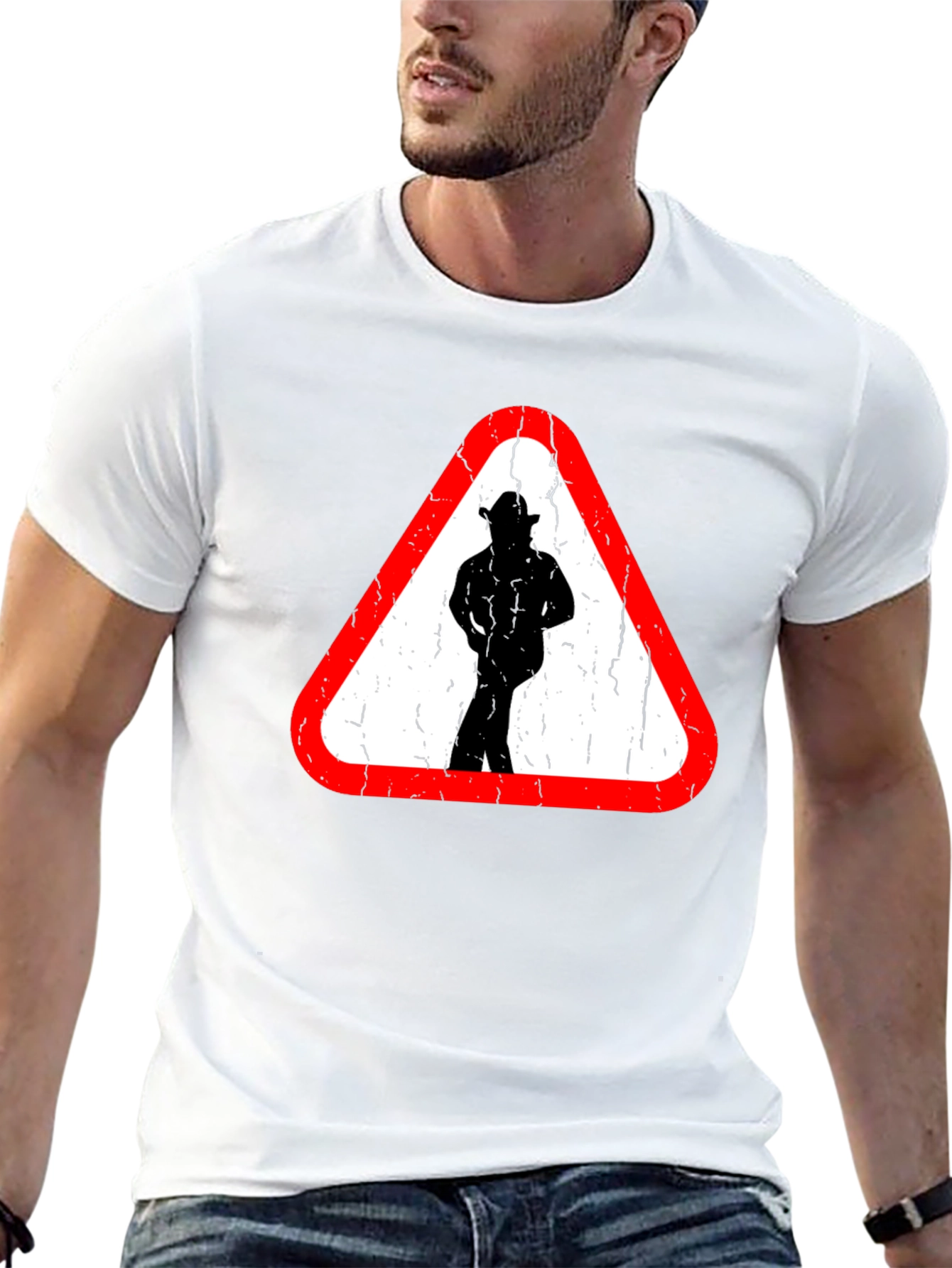 Caution Cowboy Ahead Graphic T-Shirt