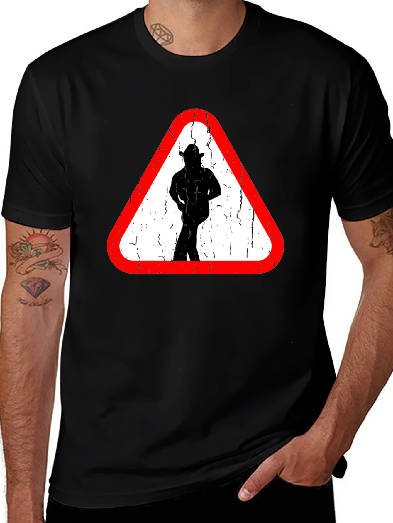 Caution Cowboy Ahead Graphic T-Shirt